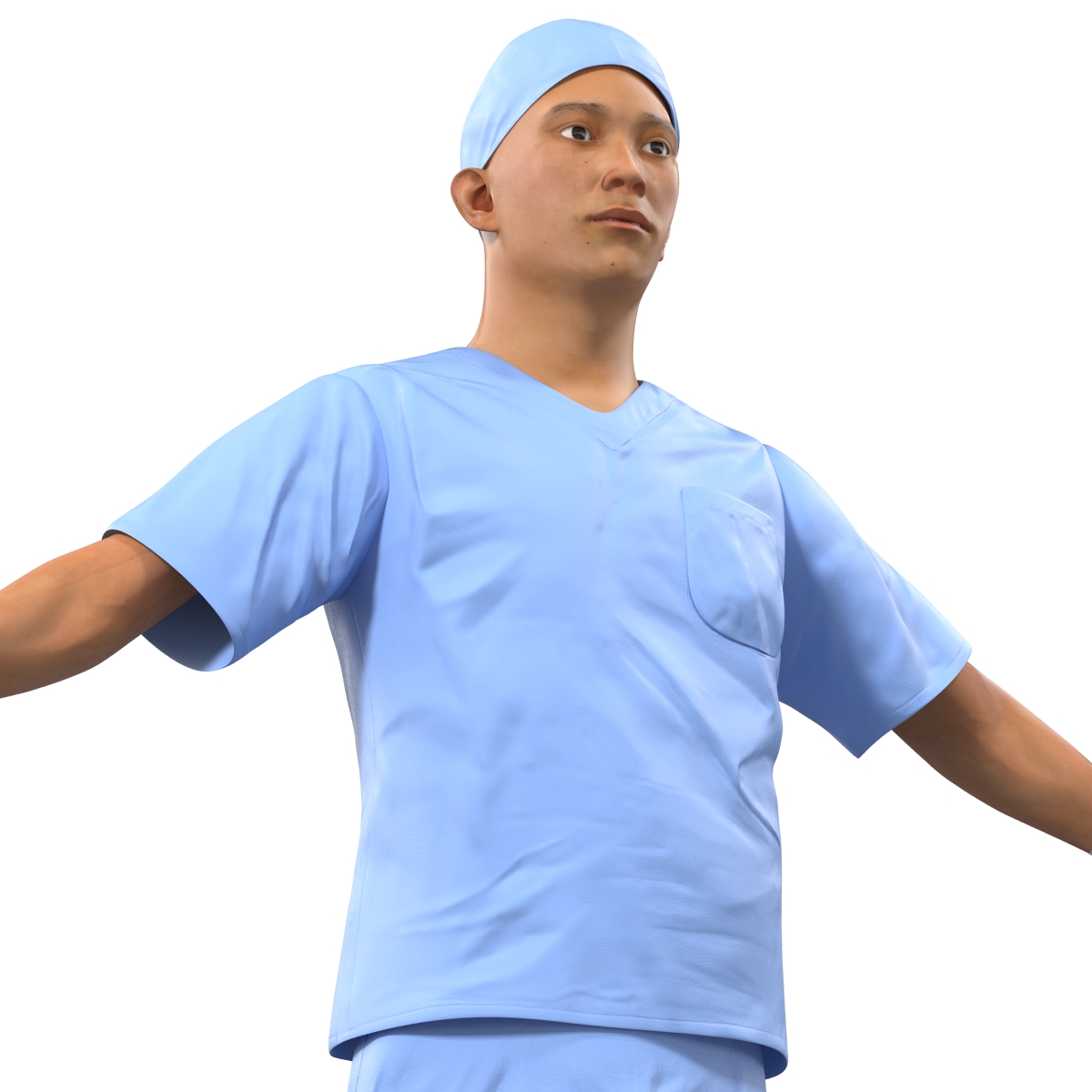 3D model Male Surgeon Asian 2