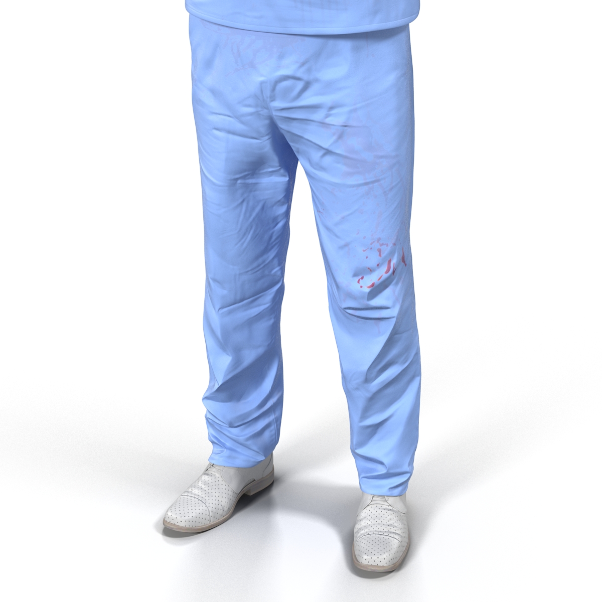 Male Surgeon Asian with Blood 3D model