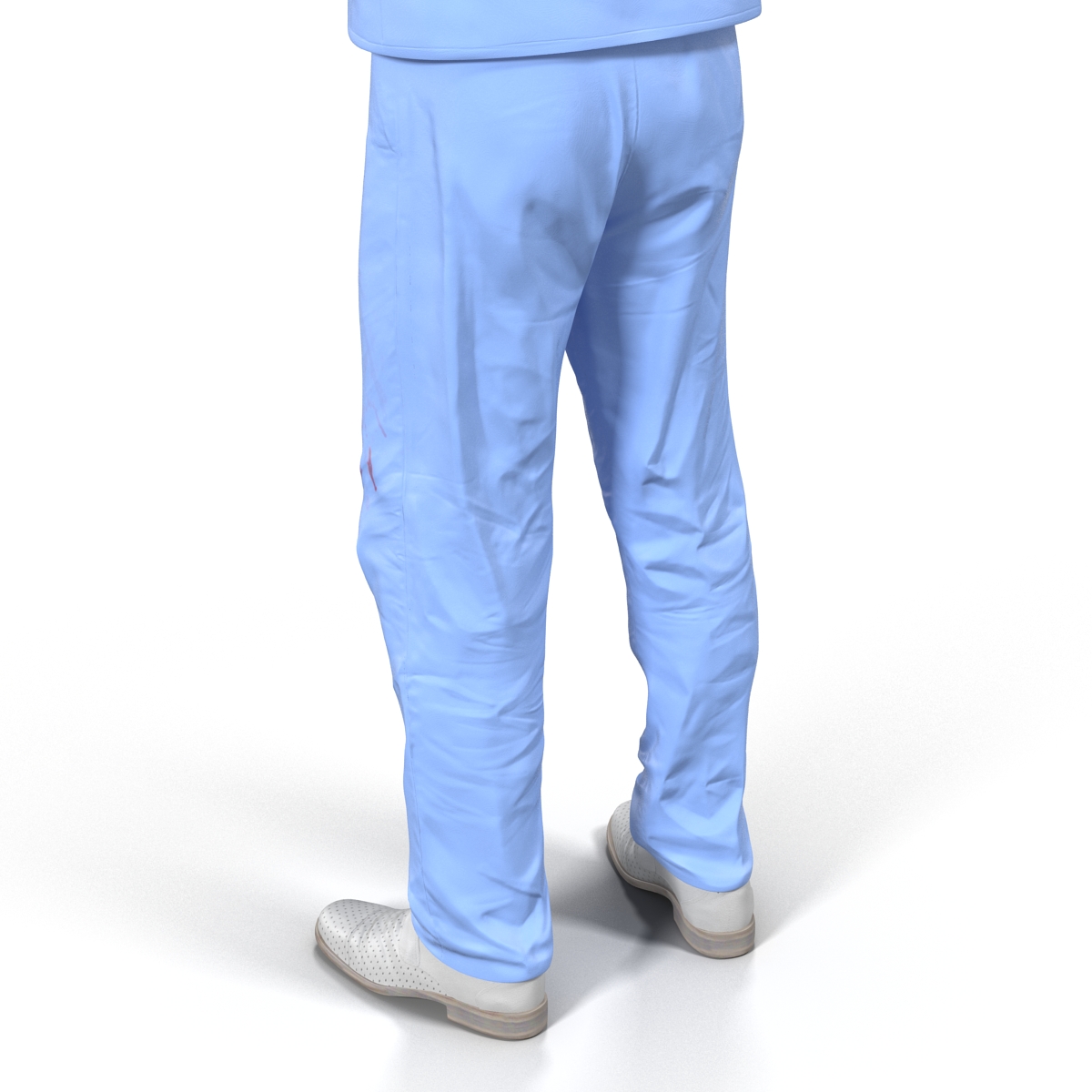 Male Surgeon Asian with Blood 3D model