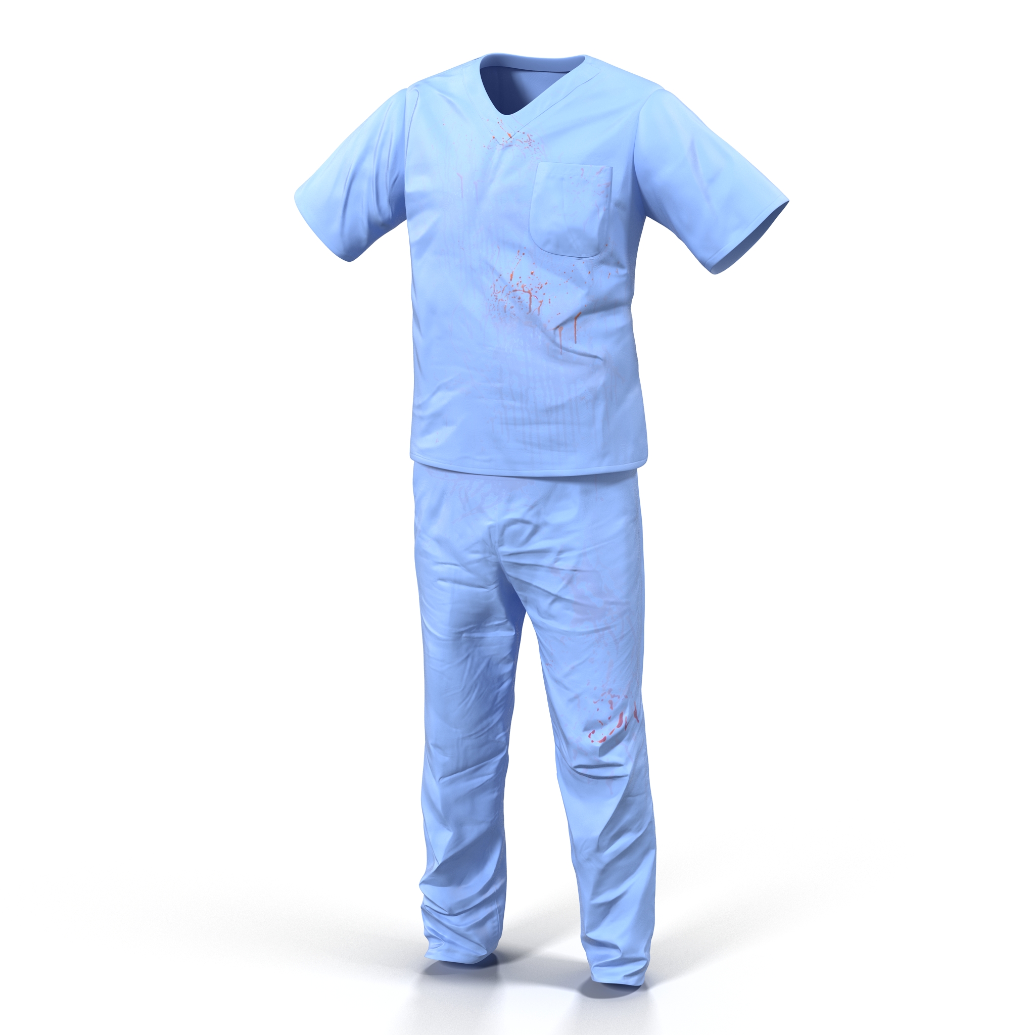 Surgeon Dress 15 with Blood 3D