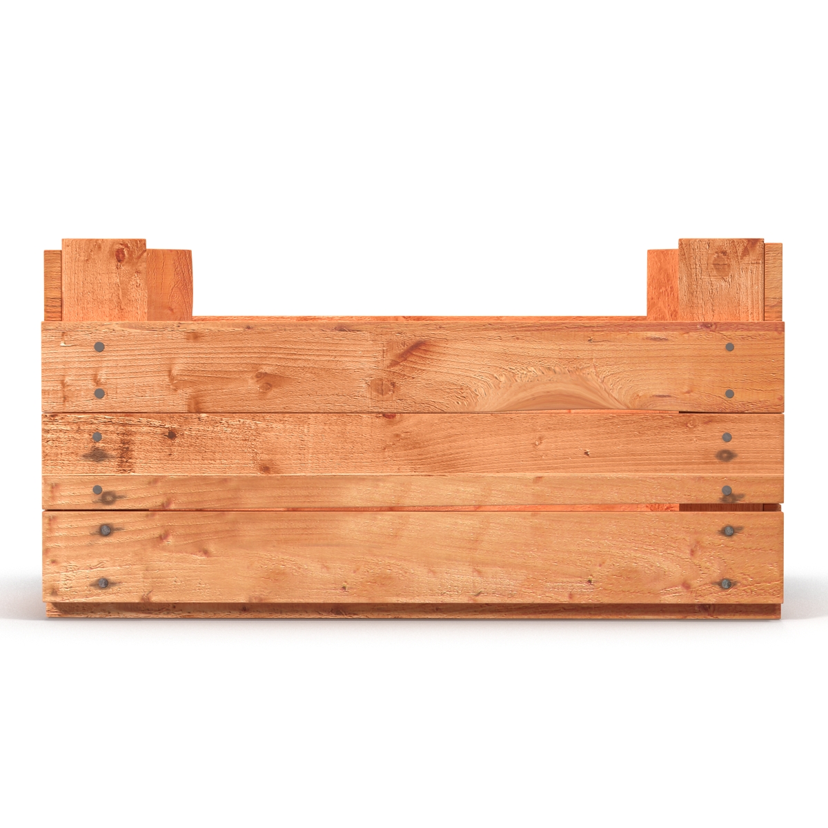 3D model Wooden Fruit Crate 2