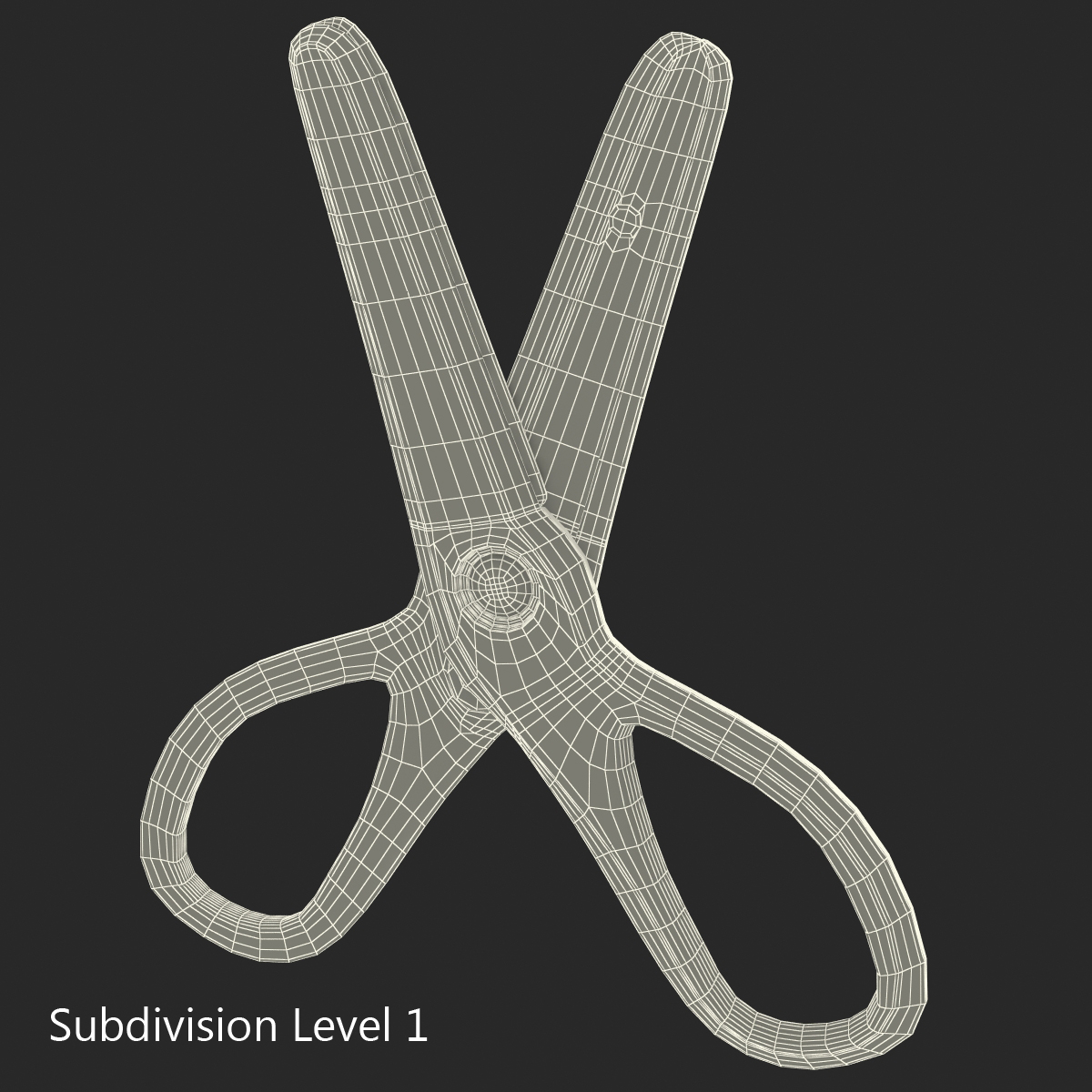 Scissors 3 Yellow 3D