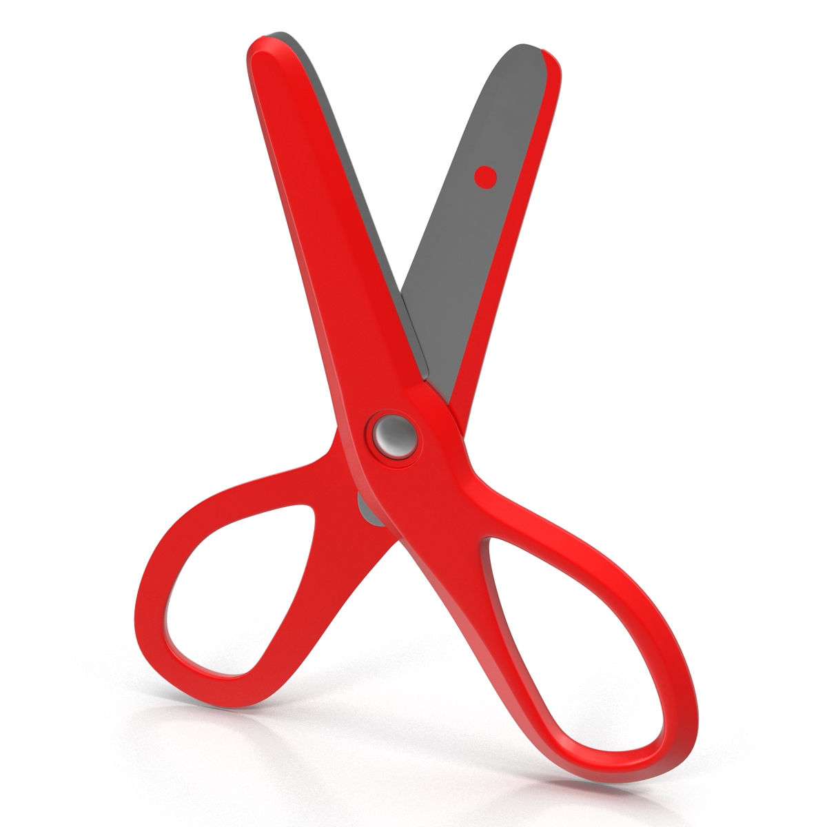 Scissors 3 Red 3D model