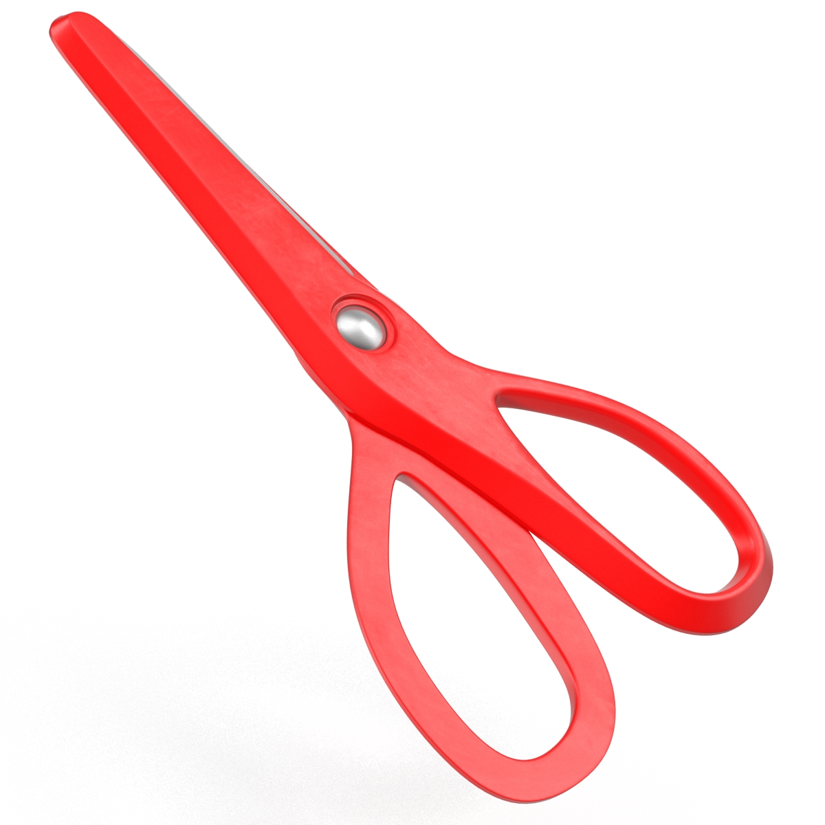 Scissors 3 Red 3D model