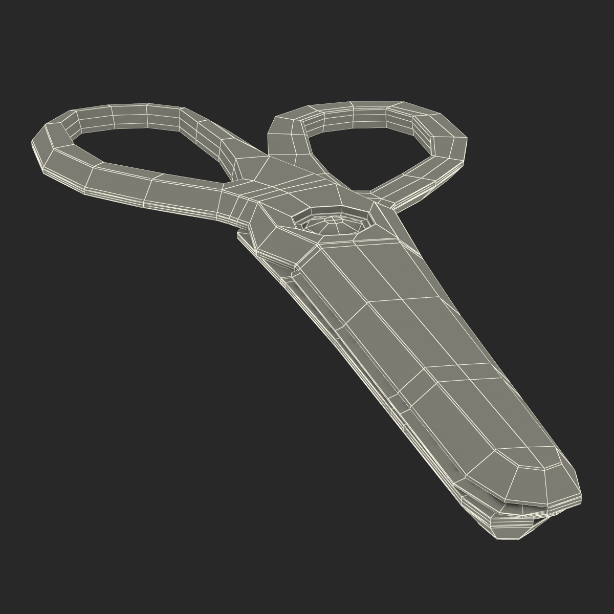 Scissors 3 Red 3D model