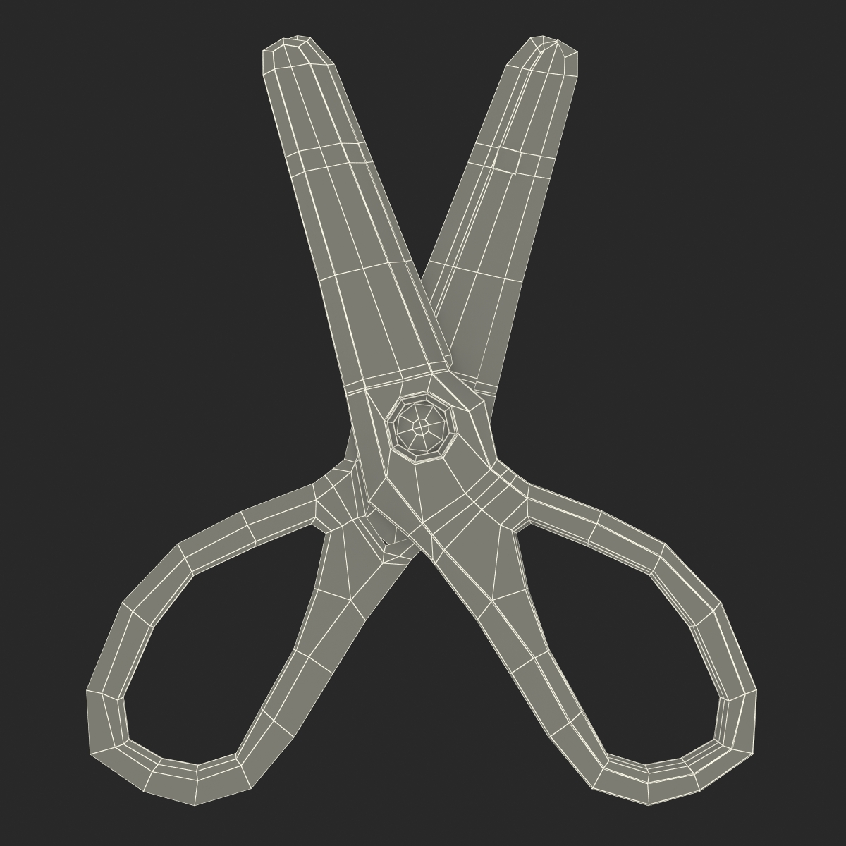 3D model Scissors 3 Blue