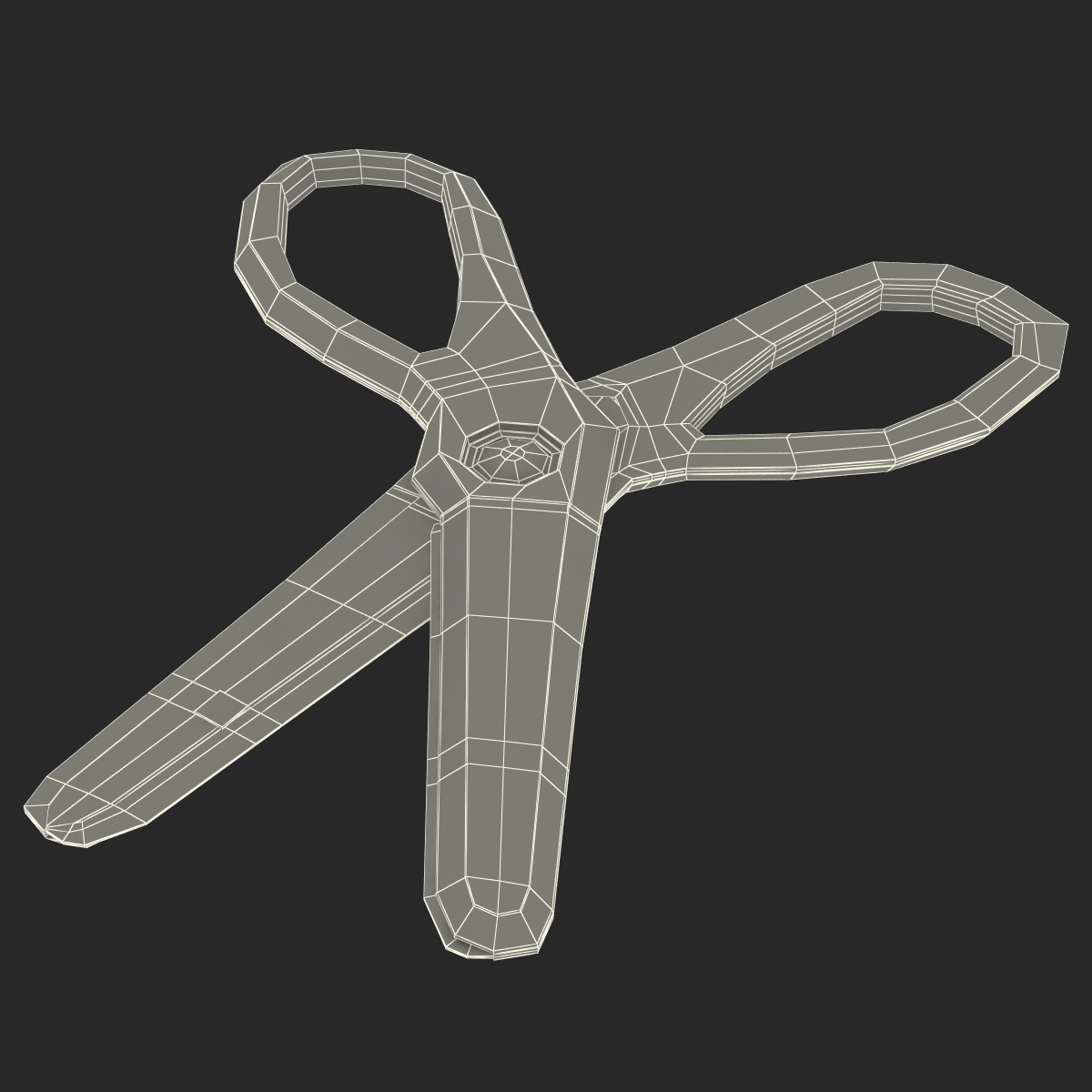 3D model Scissors 3 Blue