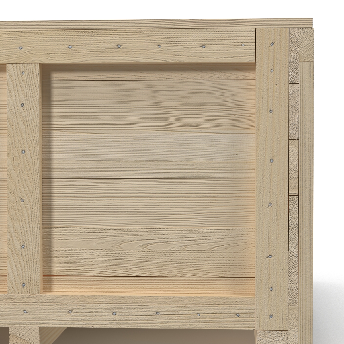 3D Wooden Shipping Crate 2 model