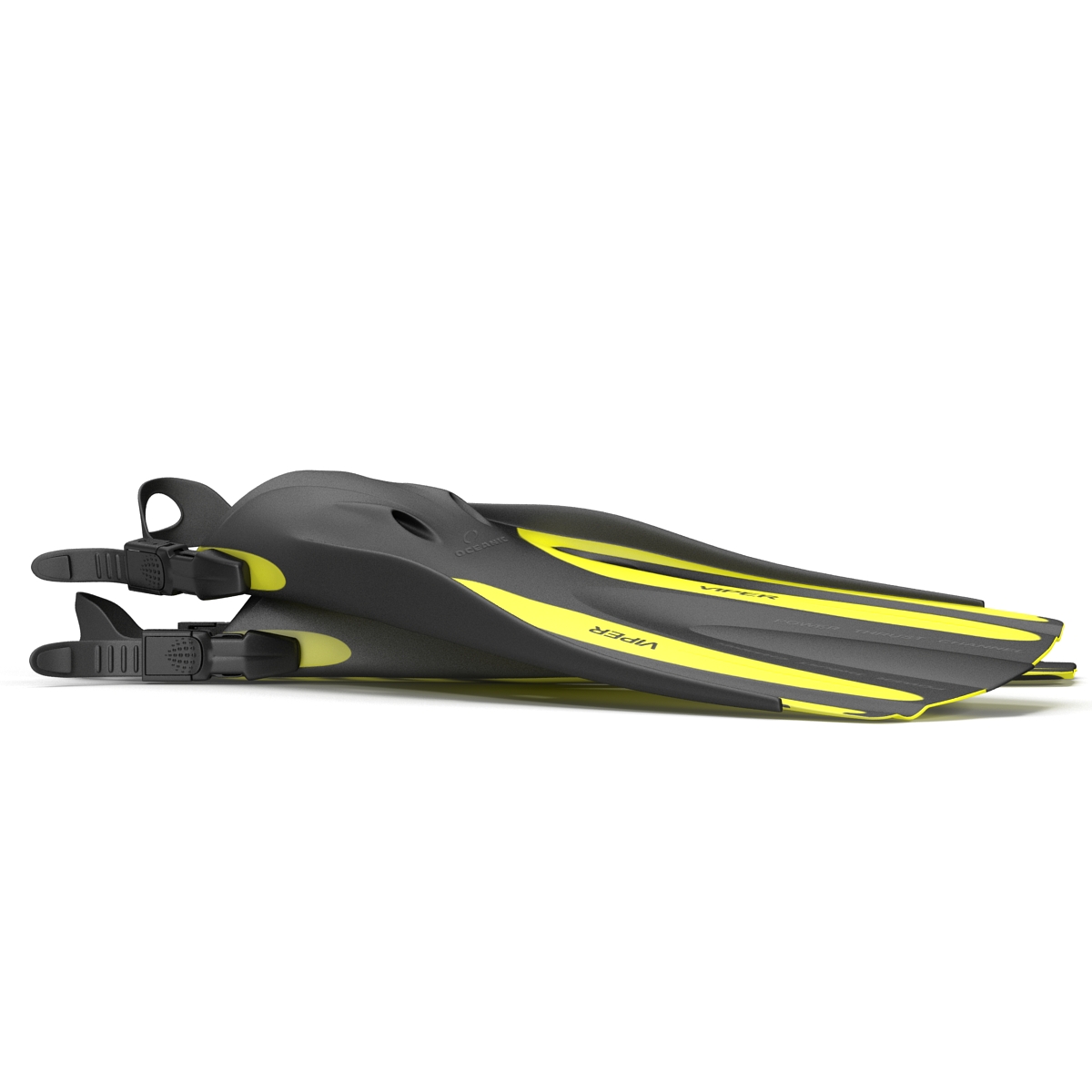 3D model Oceanic Viper Fins Yellow