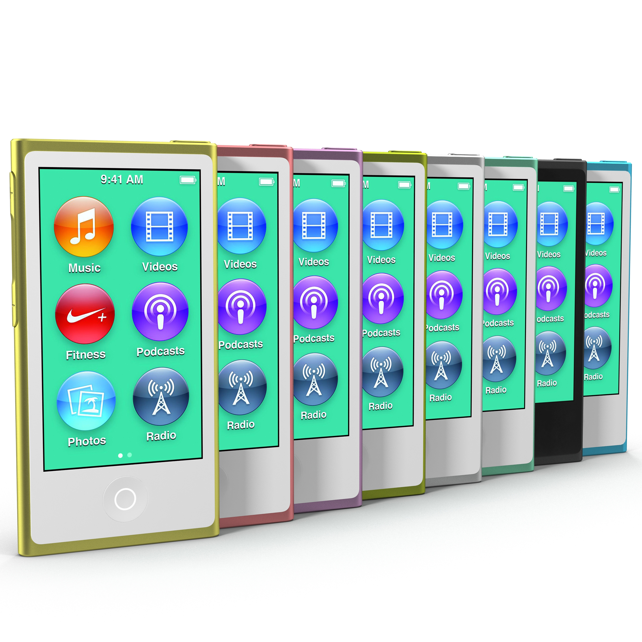 3D iPod Nano Set model