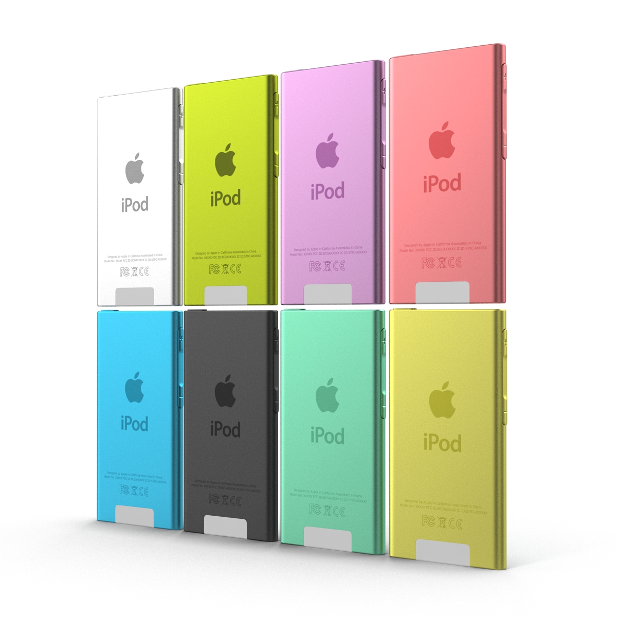 3D iPod Nano Set model