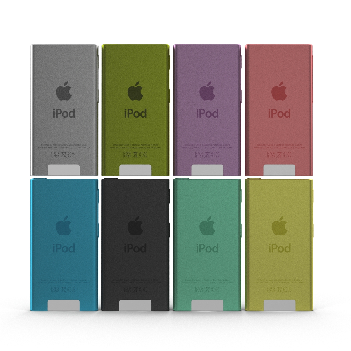 3D iPod Nano Set model