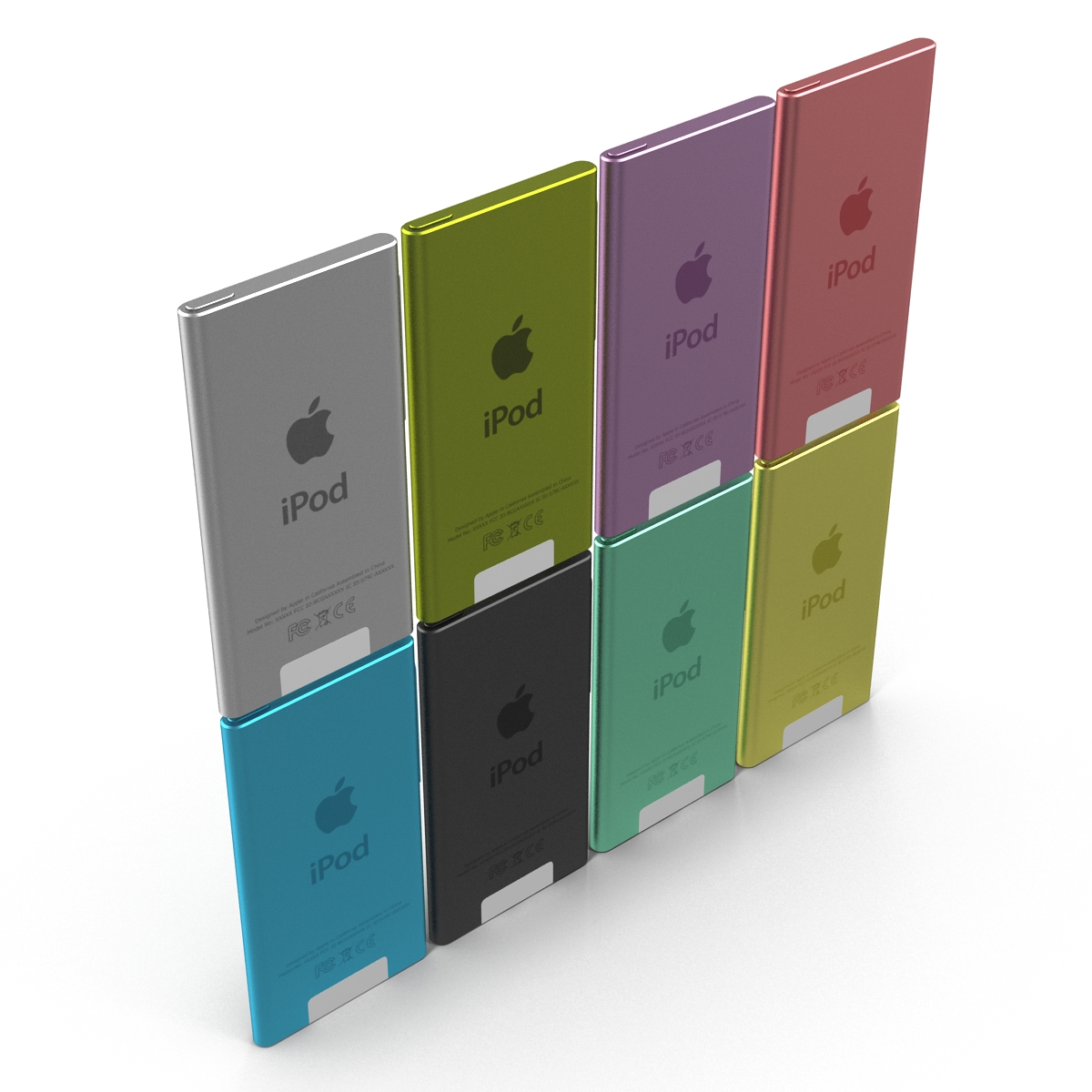 3D iPod Nano Set model