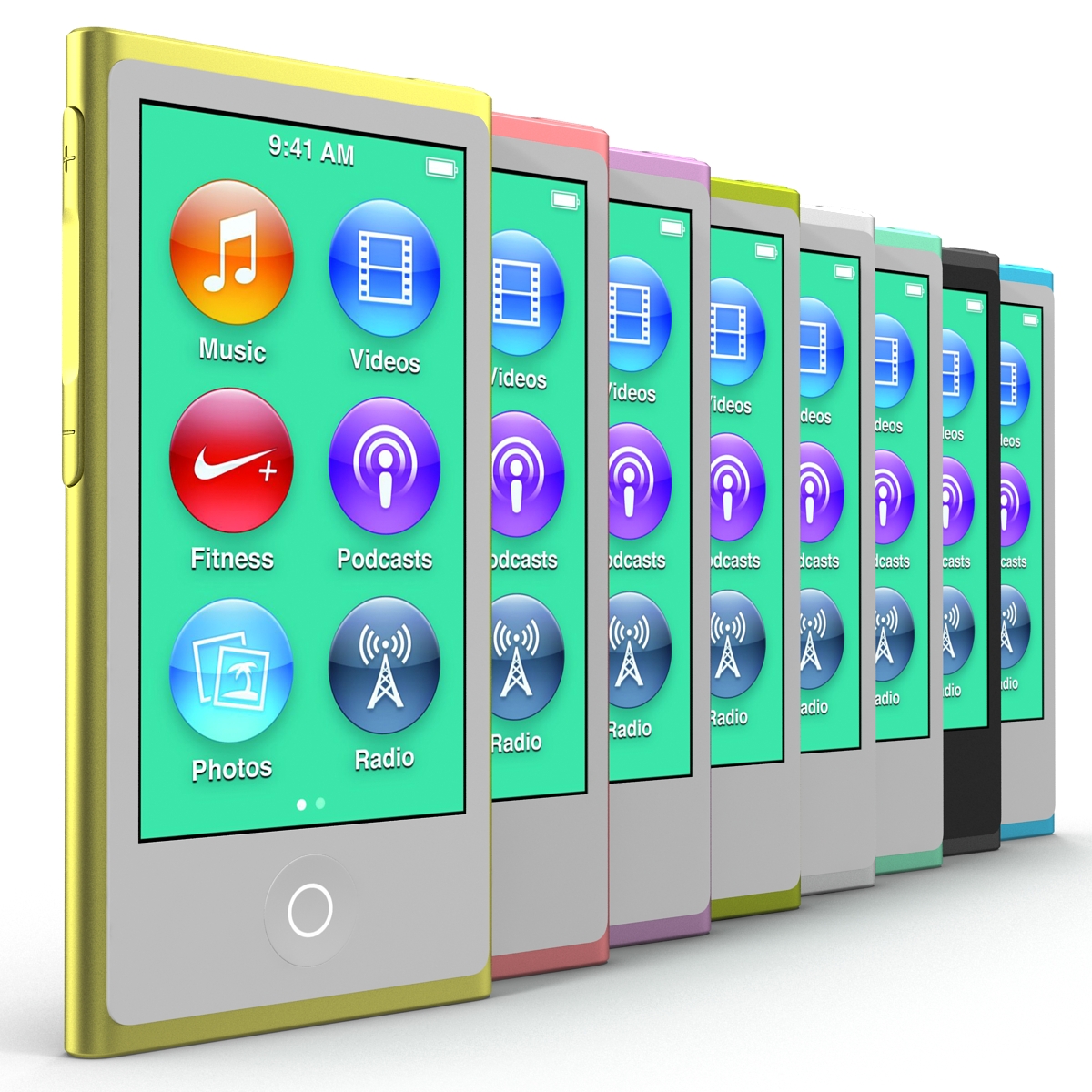 3D iPod Nano Set model