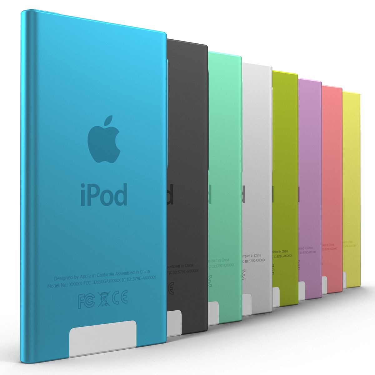 3D iPod Nano Set model