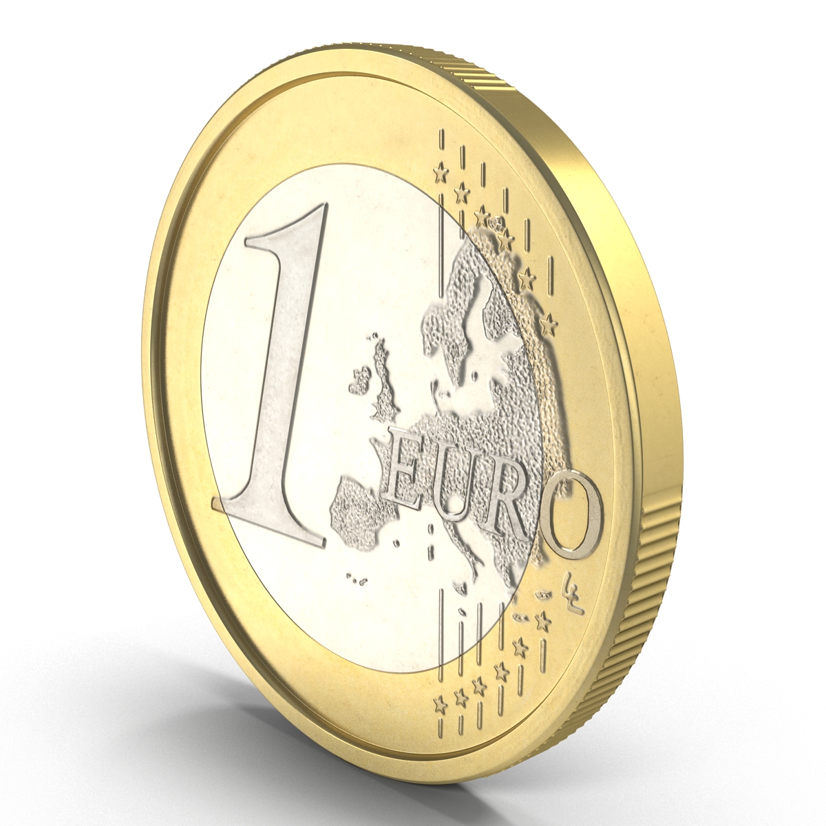 3D 1 Euro Coin Espana model