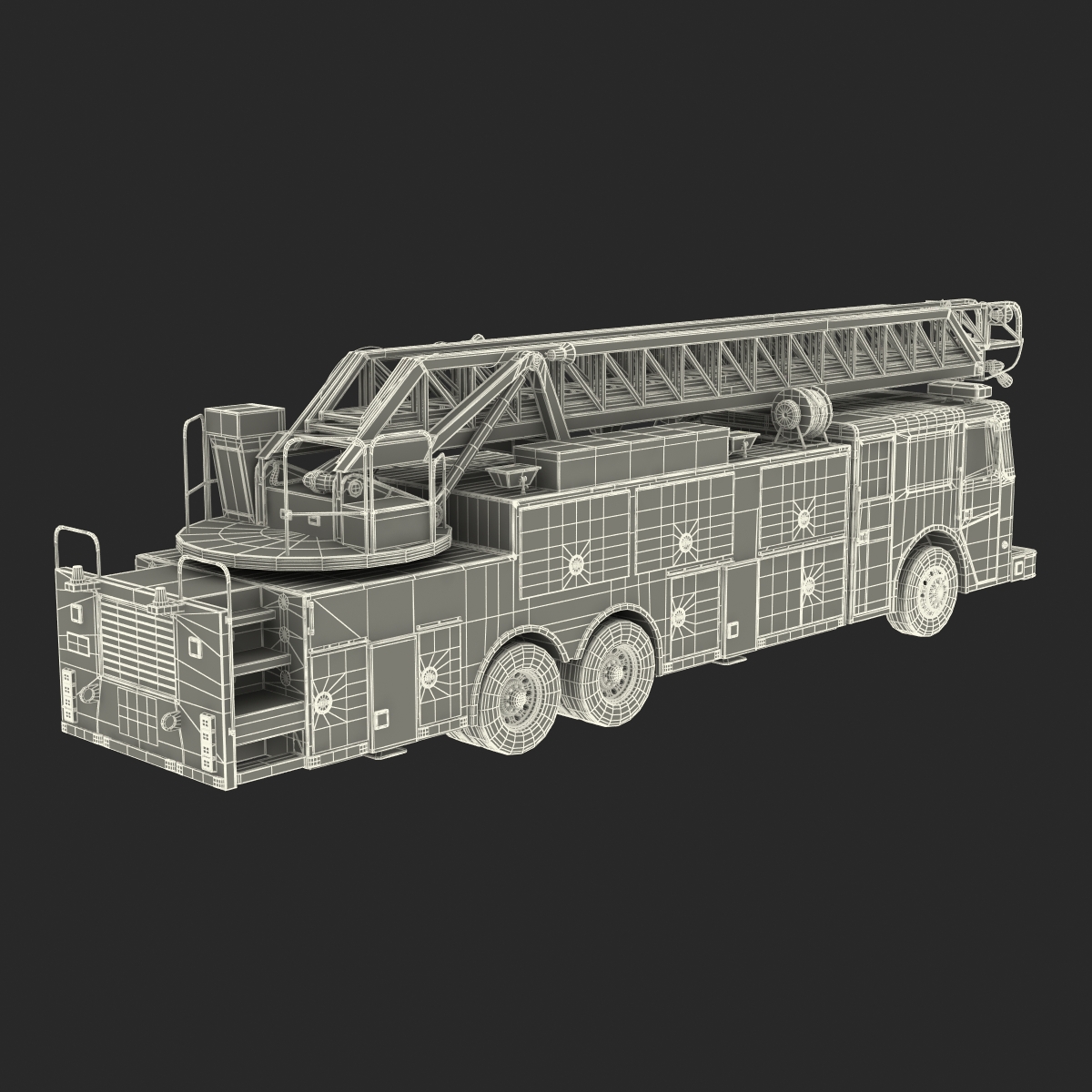 Ladder Fire Truck 3D