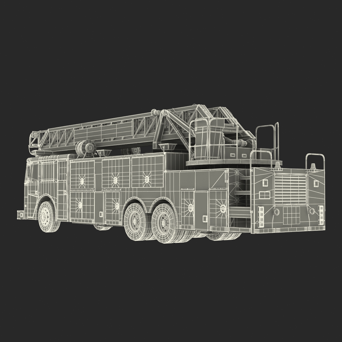 Ladder Fire Truck 3D