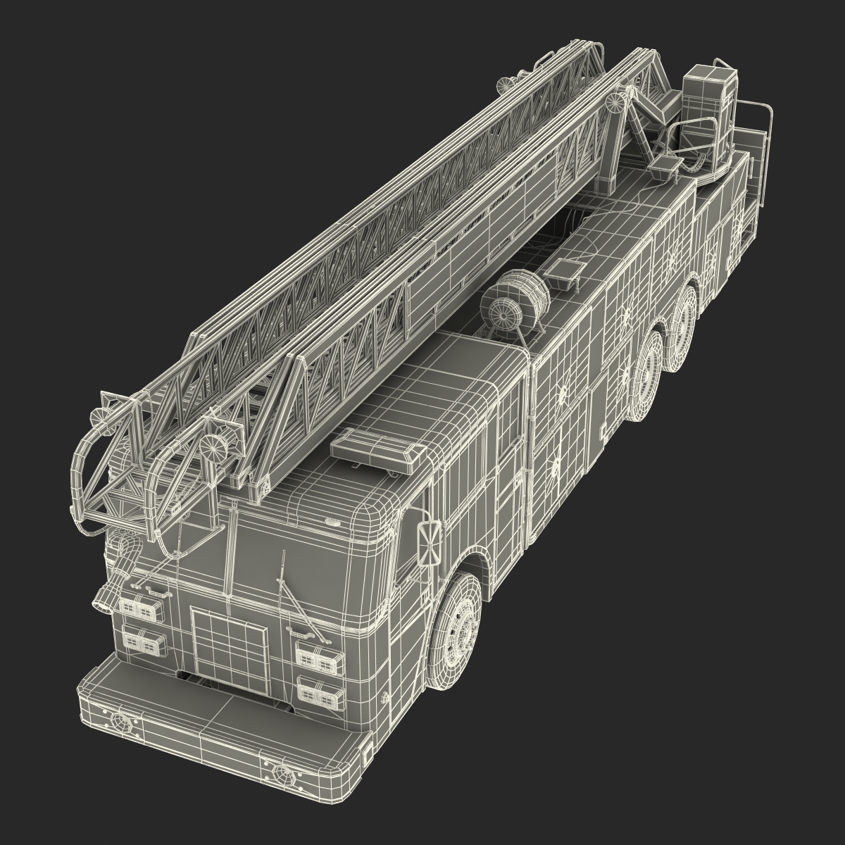 Ladder Fire Truck 3D