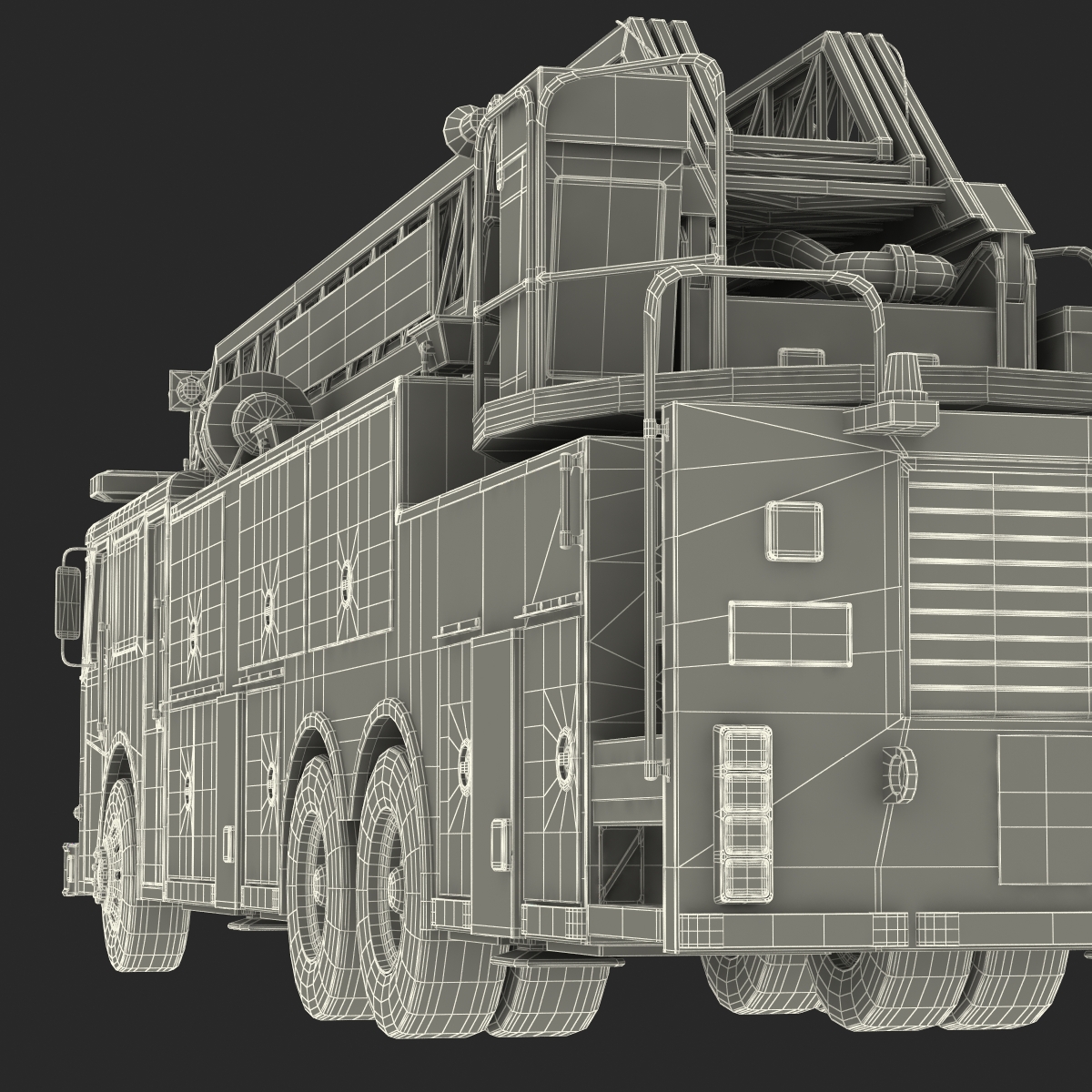 Ladder Fire Truck 3D