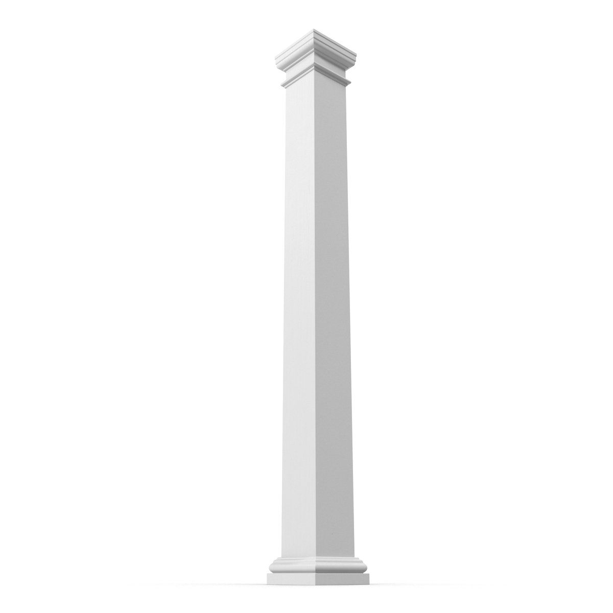 Smooth Modern Column and Capital 2 3D model