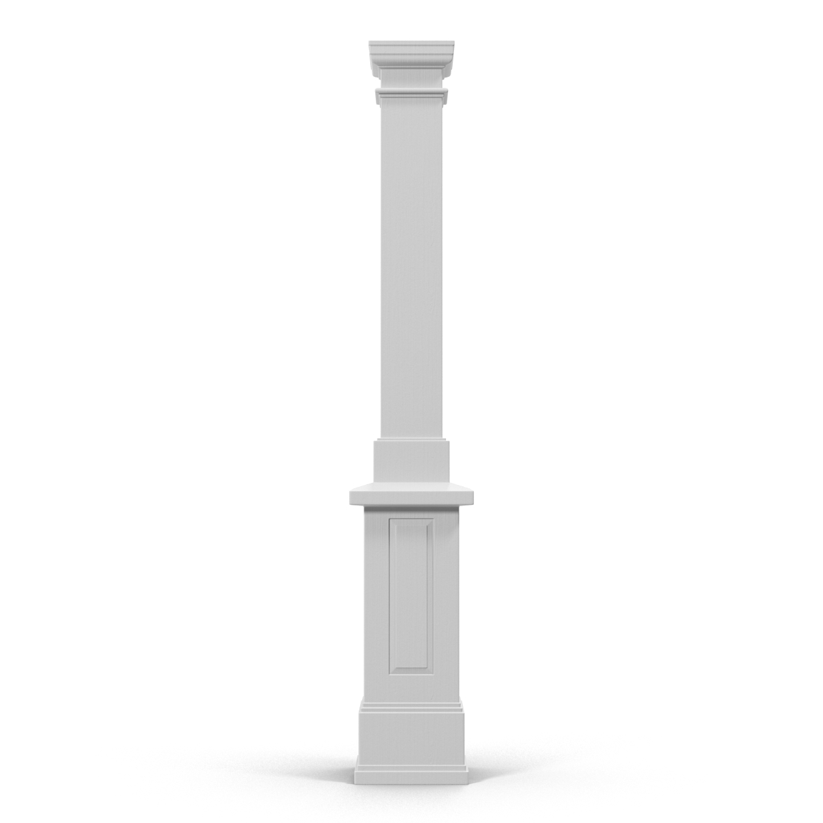 Smooth Modern Column and Capital 3 3D model