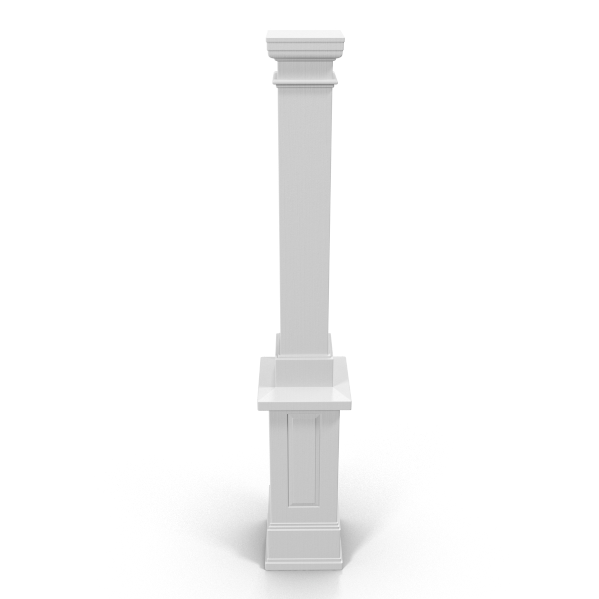 Smooth Modern Column and Capital 3 3D model