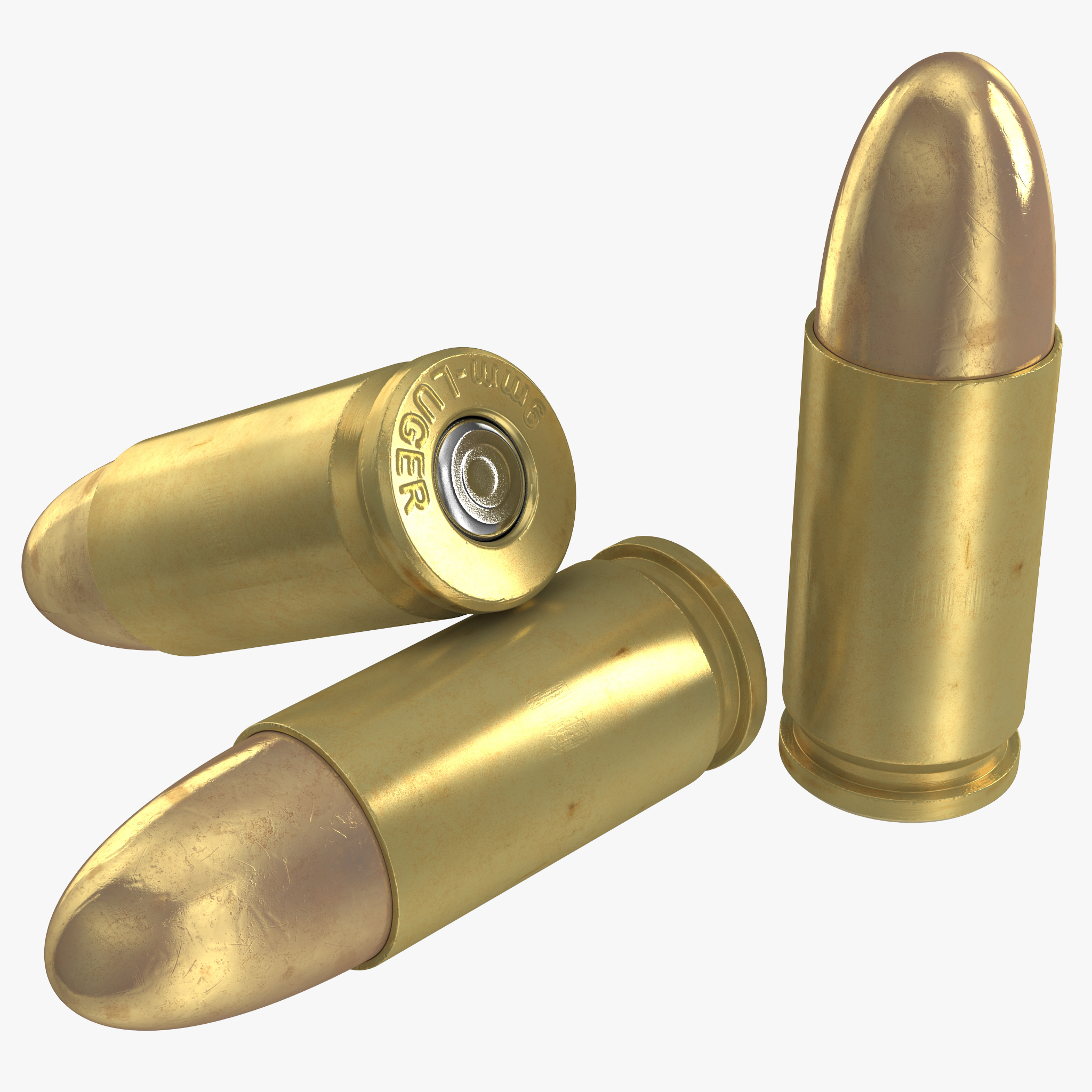 3D 9mm Cartridge model