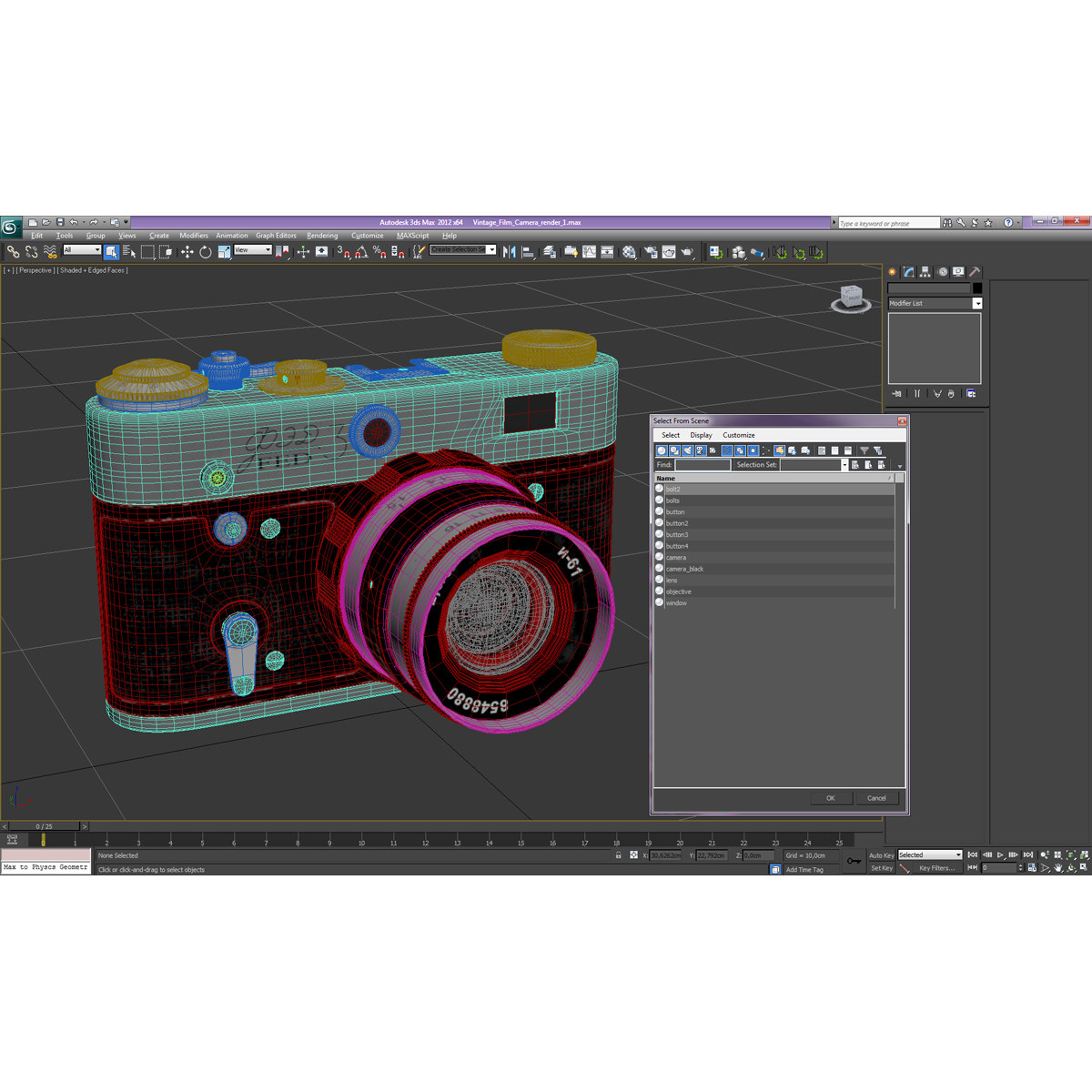 3D model Vintage Film Camera Fed 3