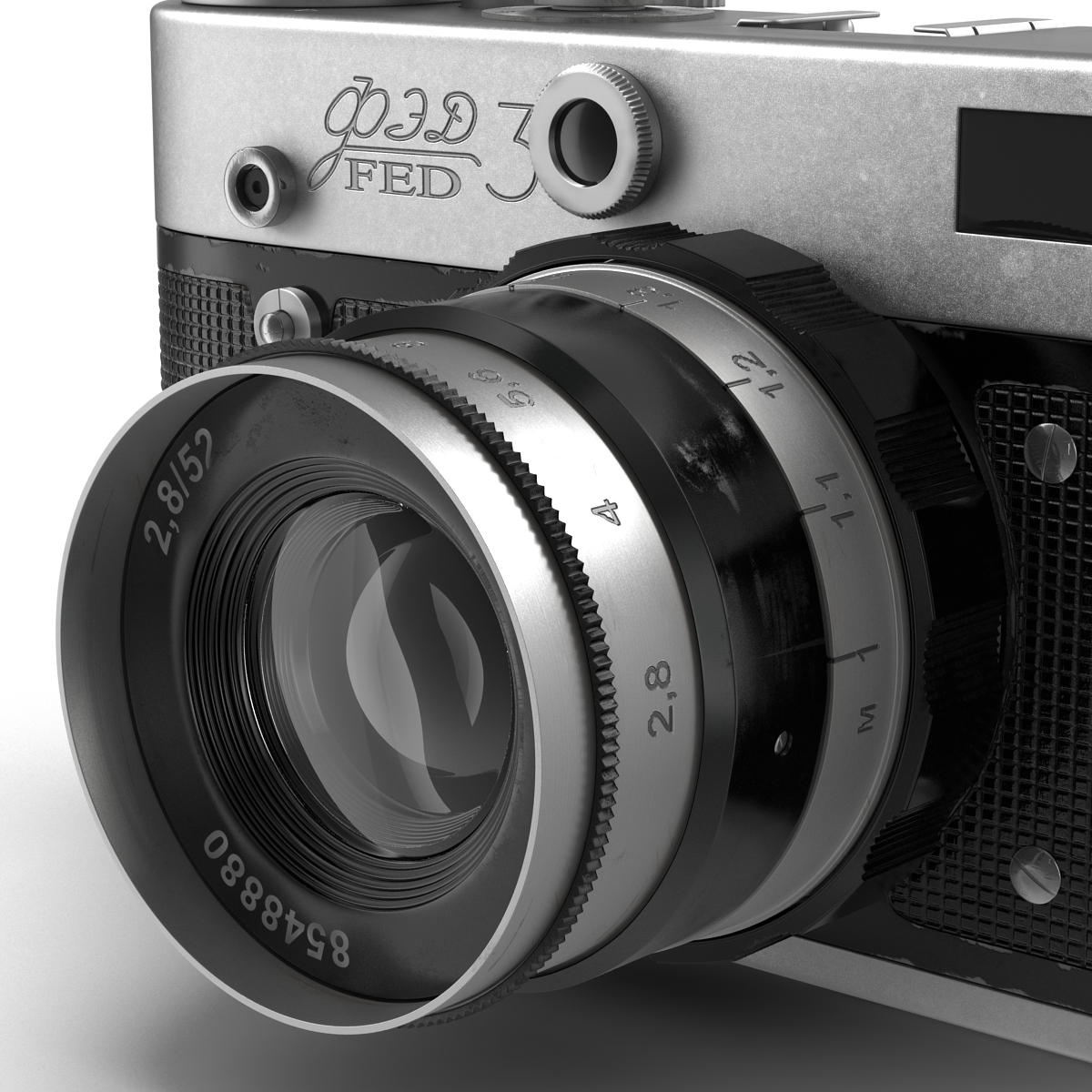 3D model Vintage Film Camera Fed 3