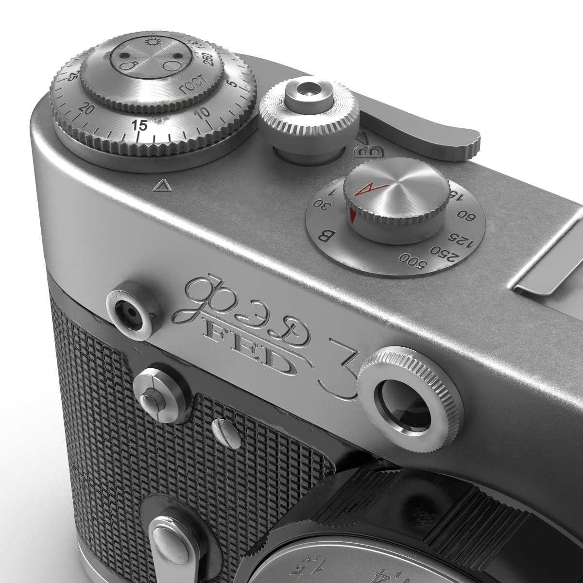 3D model Vintage Film Camera Fed 3
