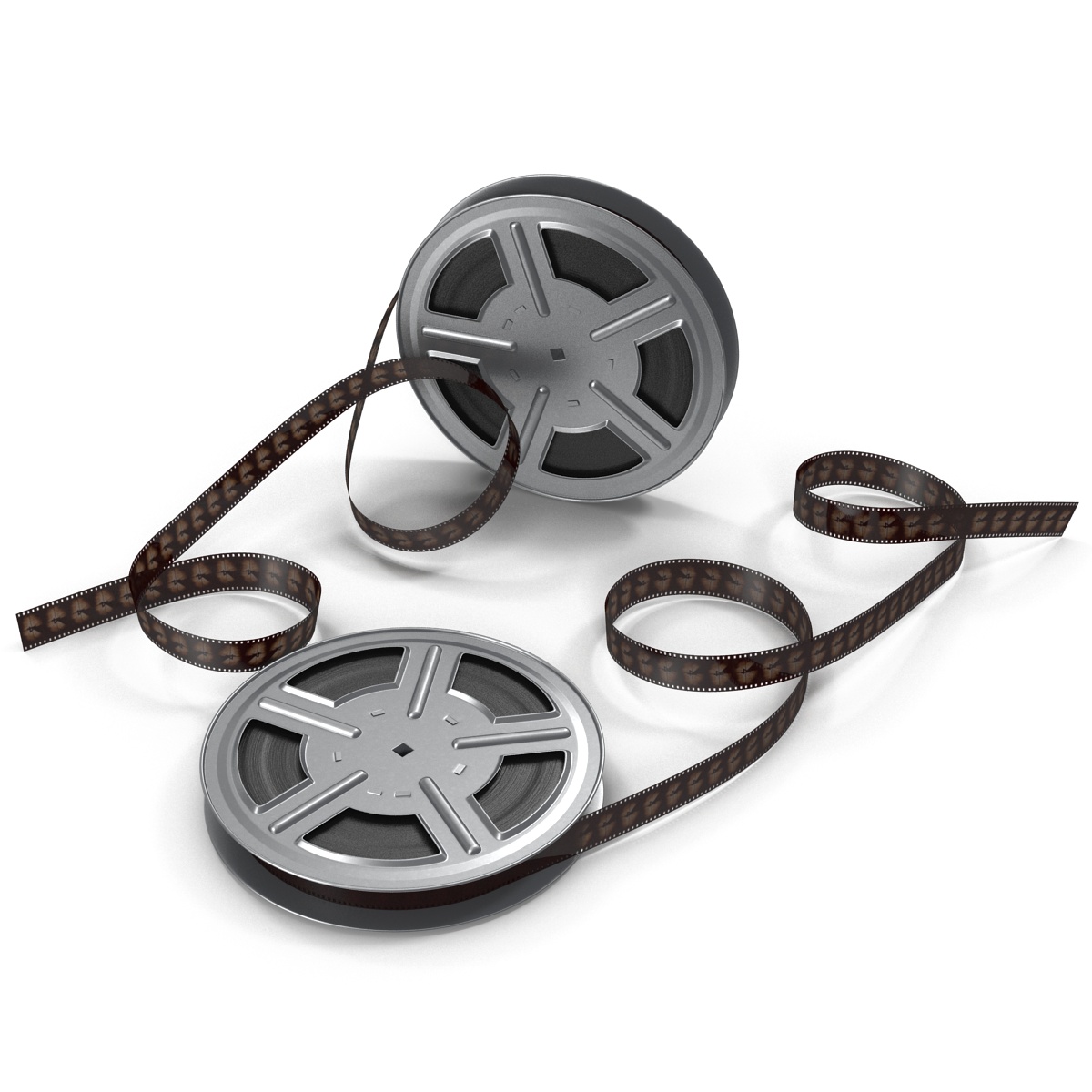 Video Film Reel Set 3D model