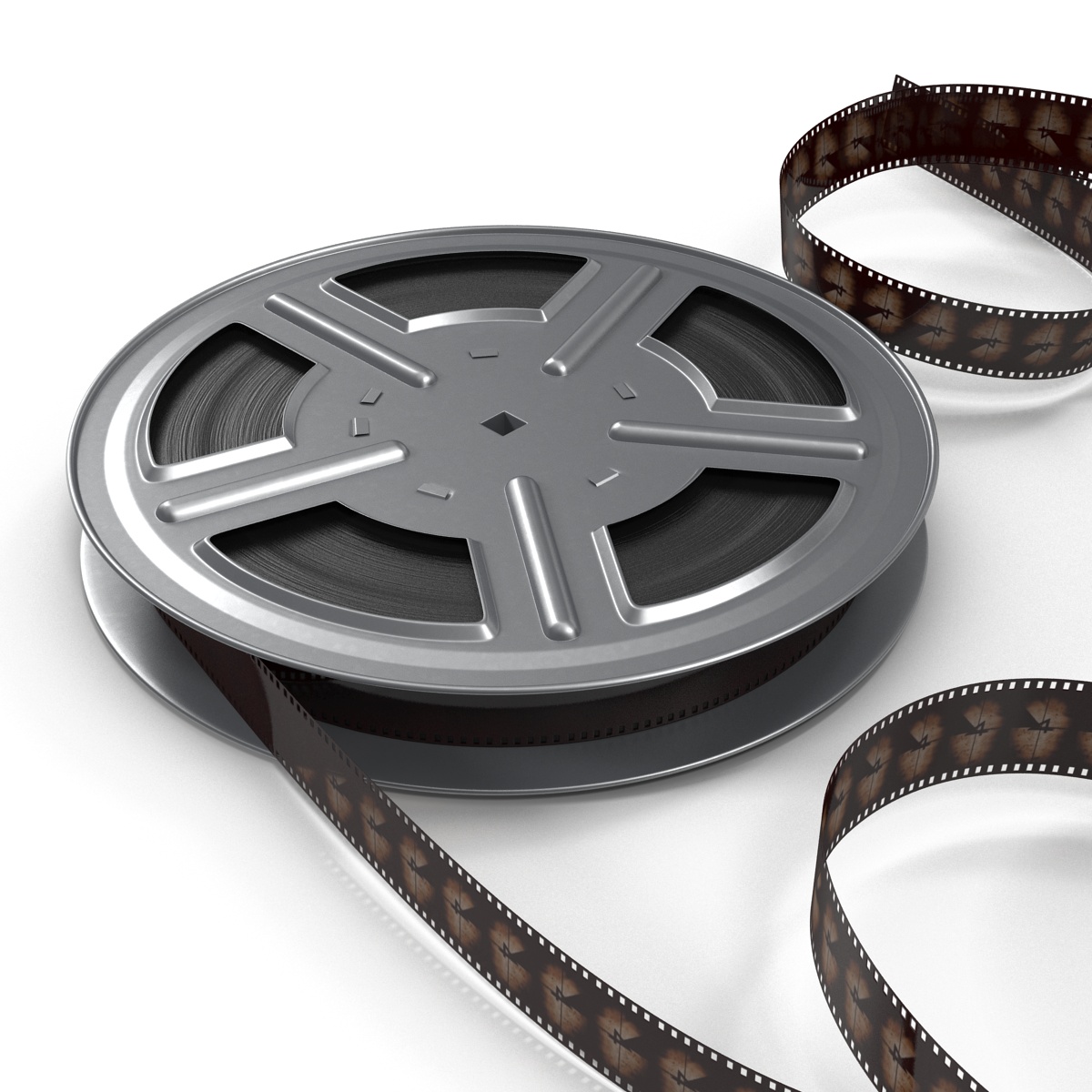 Video Film Reel Set 3D model