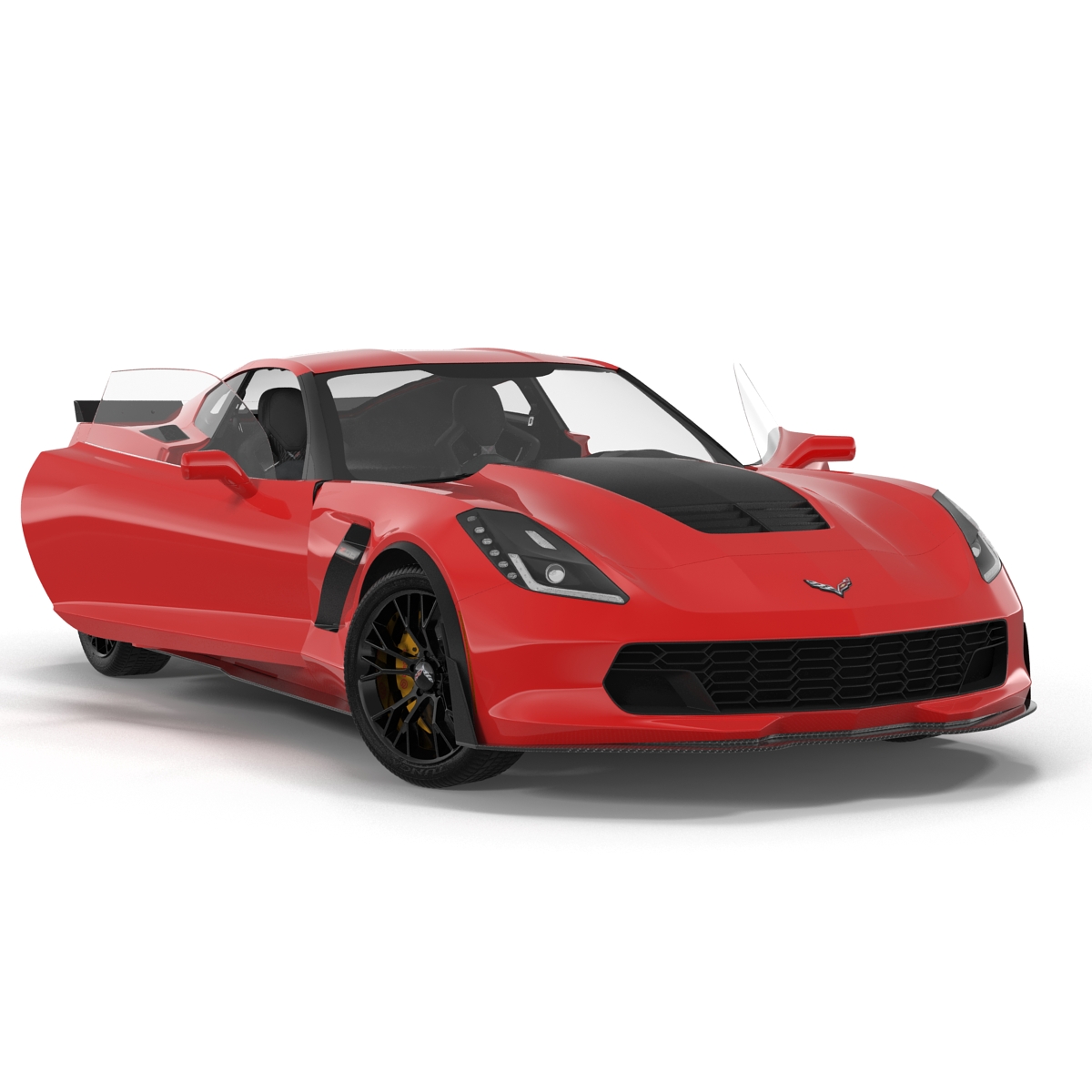 3D model Chevrolet Corvette 2015 Rigged