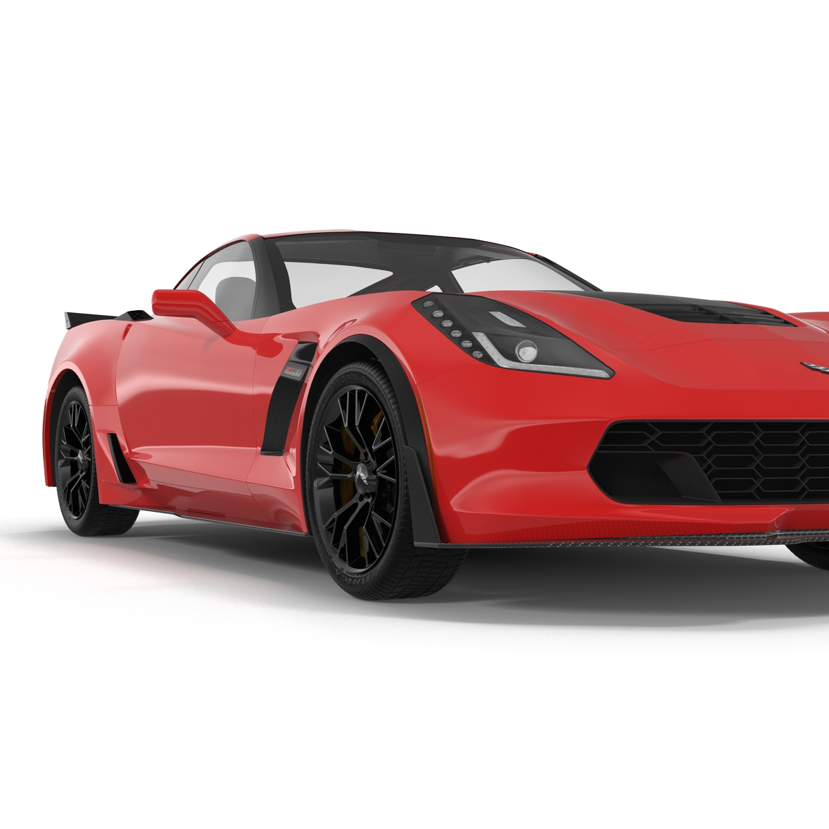 3D model Chevrolet Corvette 2015 Rigged