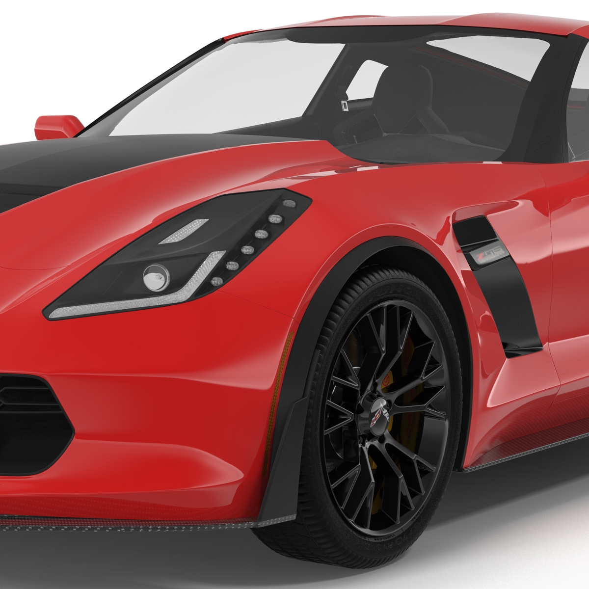 3D model Chevrolet Corvette 2015 Rigged