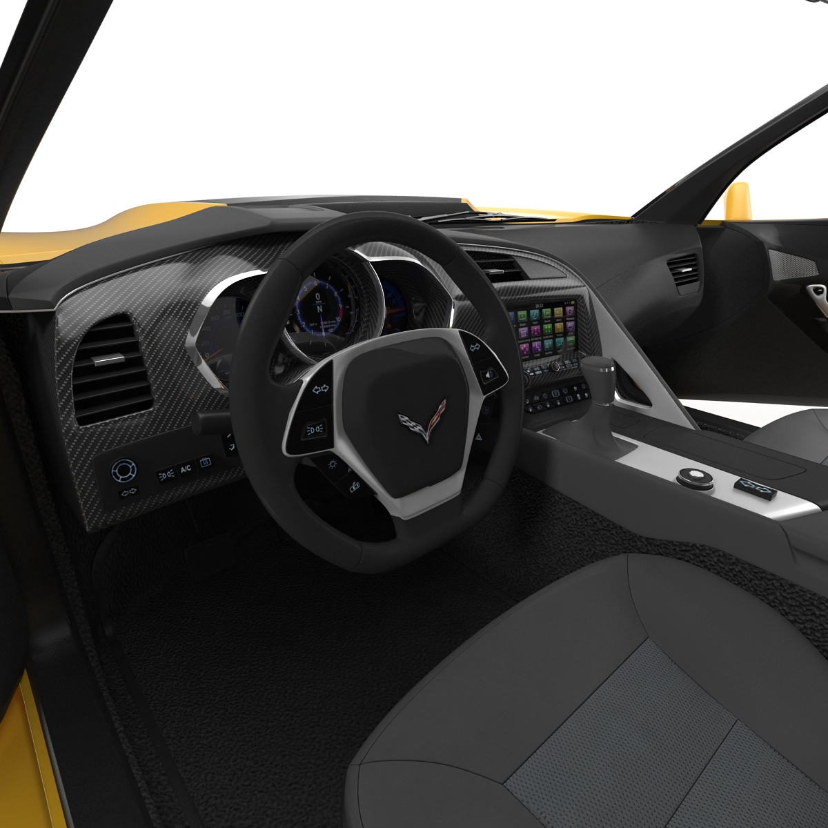 3D Chevrolet Corvette 2015 model