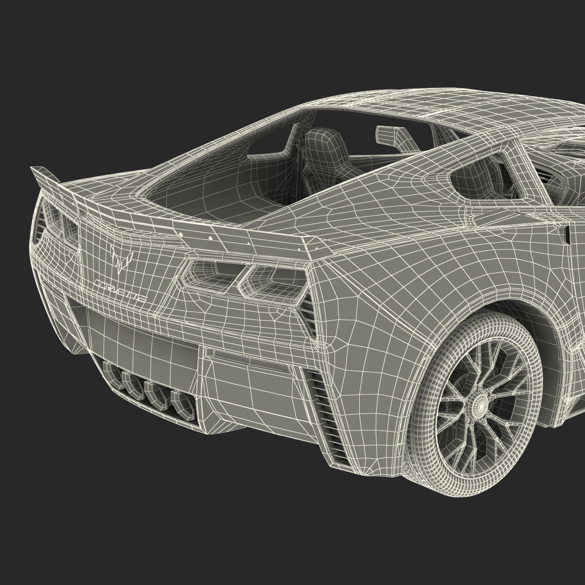 3D Chevrolet Corvette 2015 model