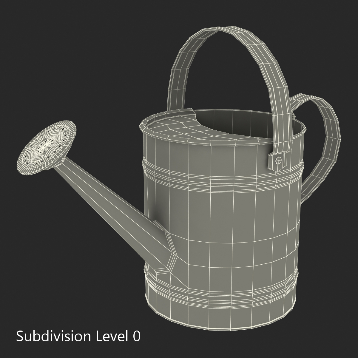 Kids Watering Can Blue 3D