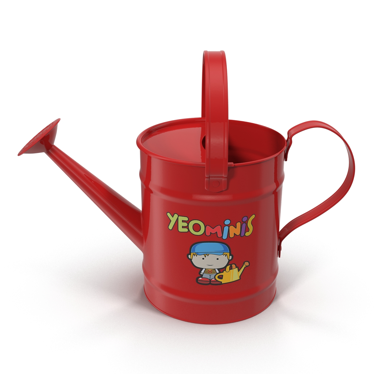 3D Kids Watering Can Red