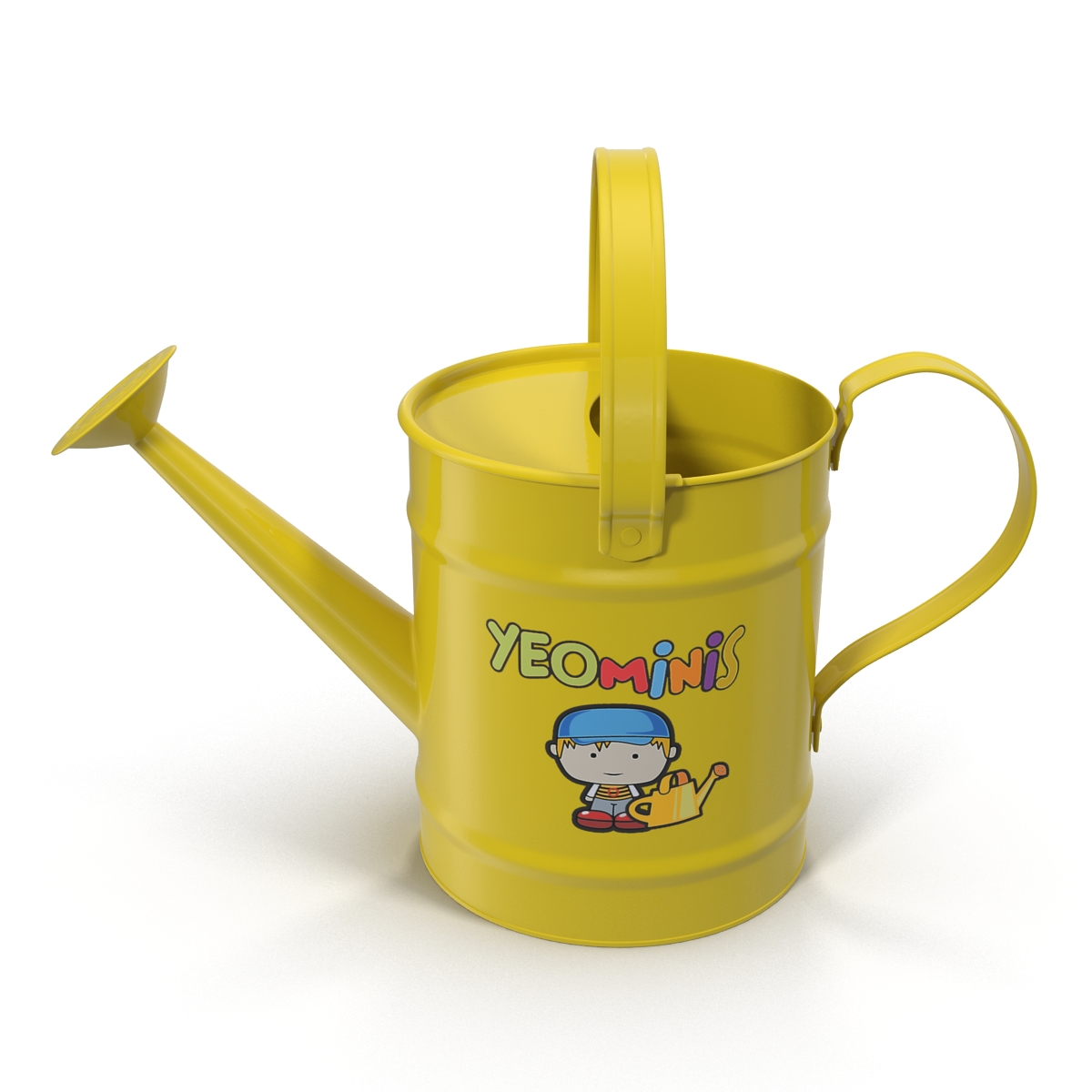 Kids Watering Can Yellow 3D model