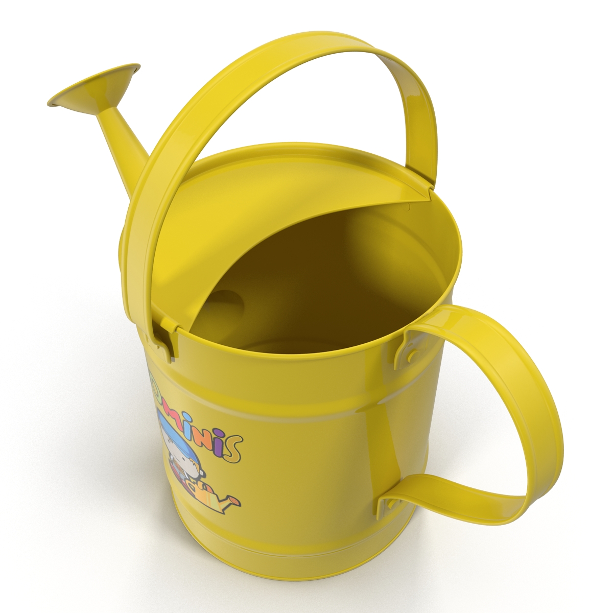 Kids Watering Can Yellow 3D model