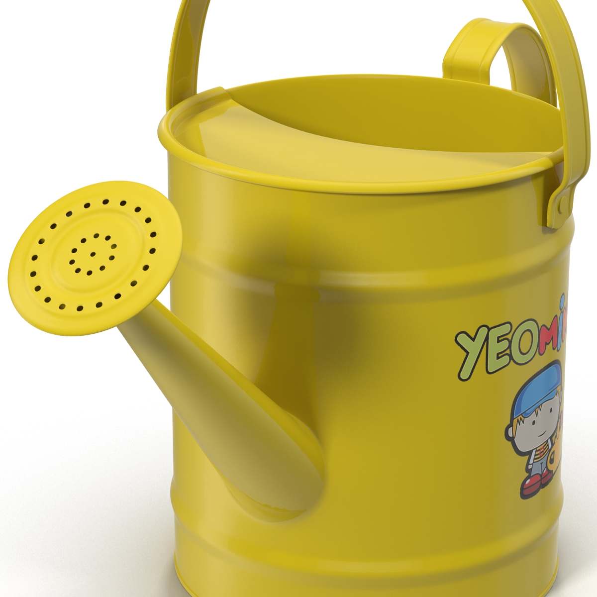 Kids Watering Can Yellow 3D model