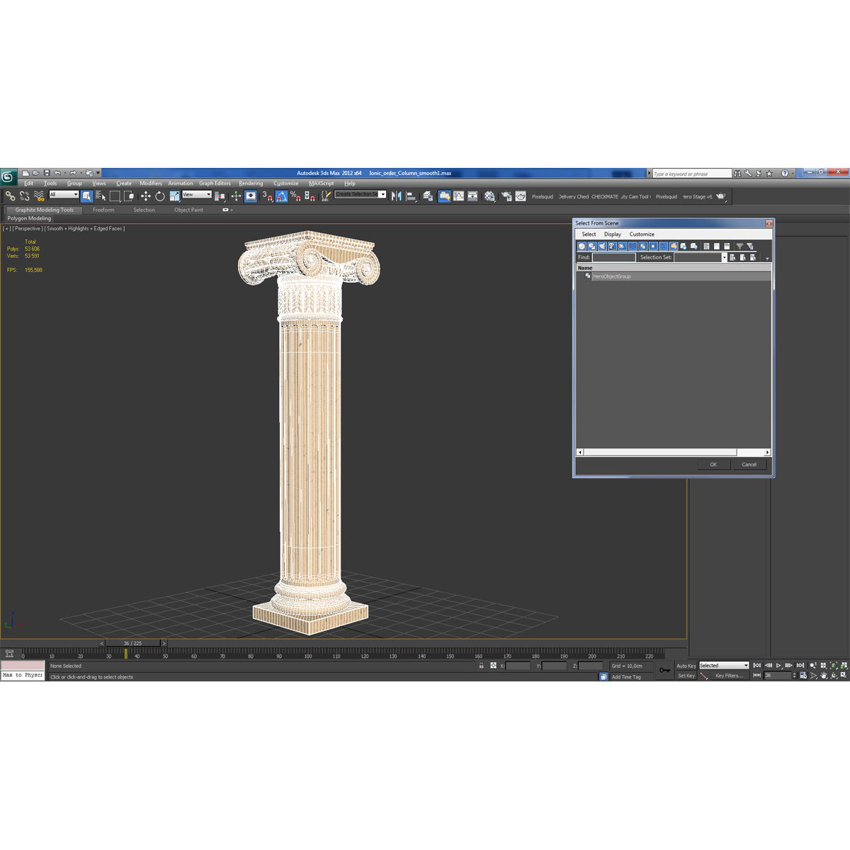 3D Ionic Order Column model