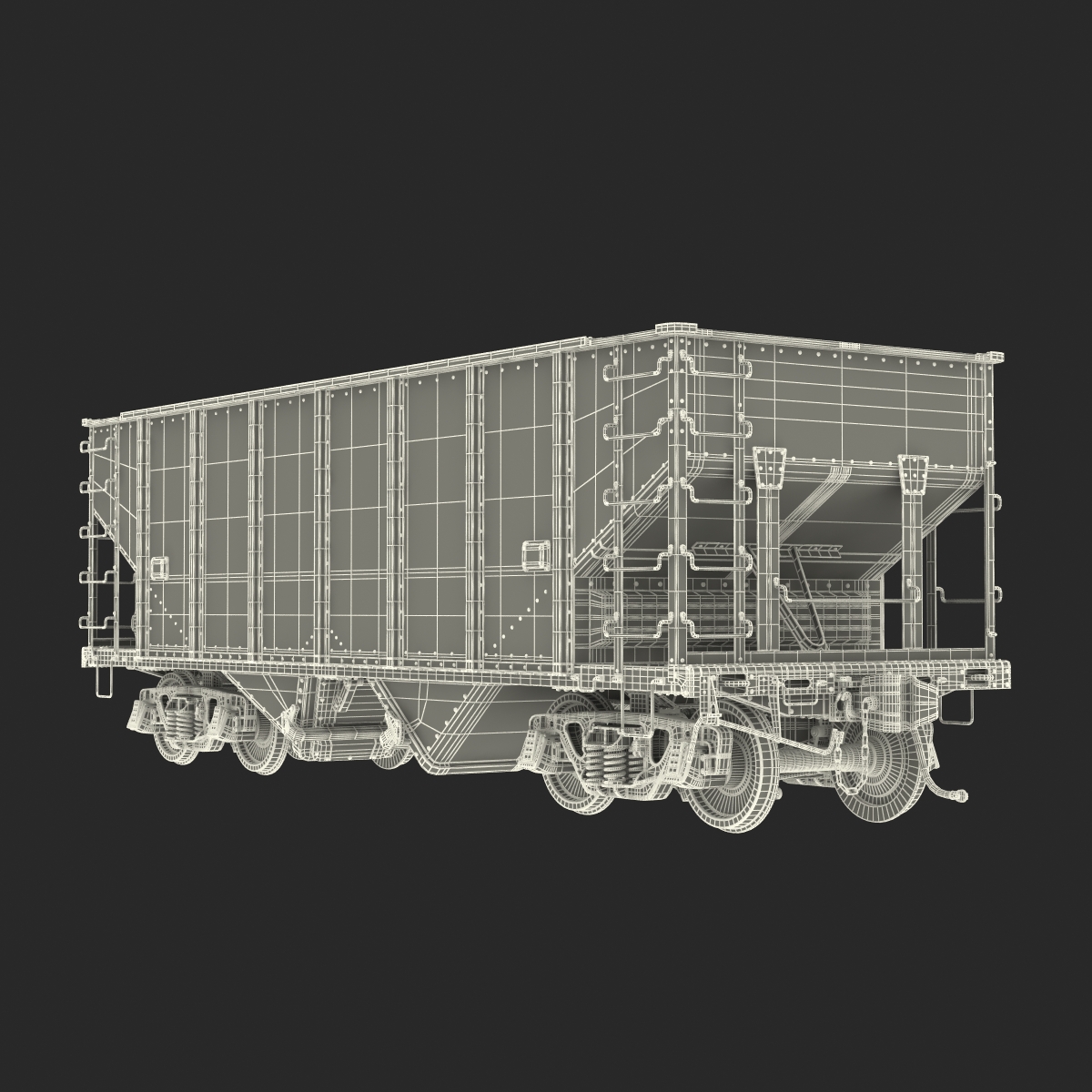 3D model Hopper Car