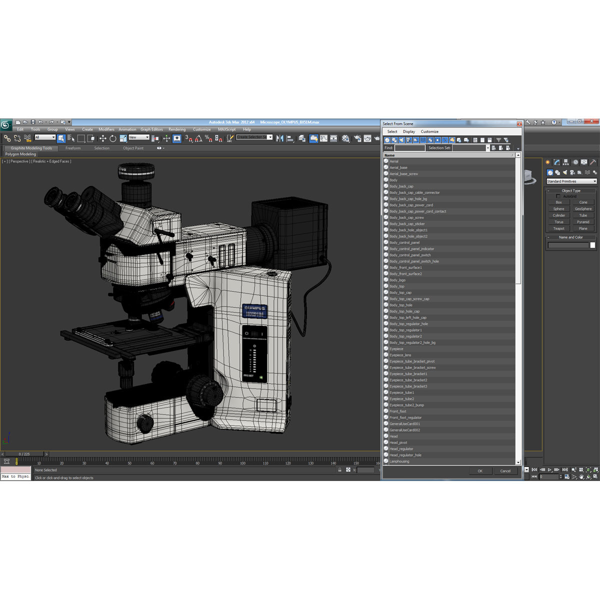 Microscope OLYMPUS BX51M 3D model