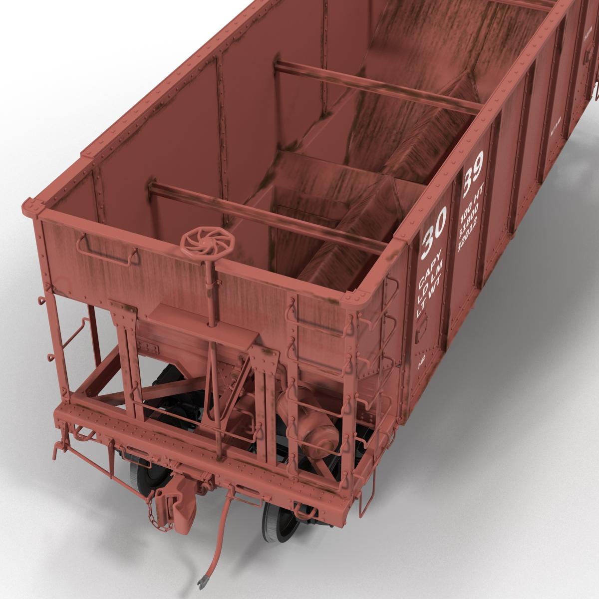 3D Hopper Car Generic model