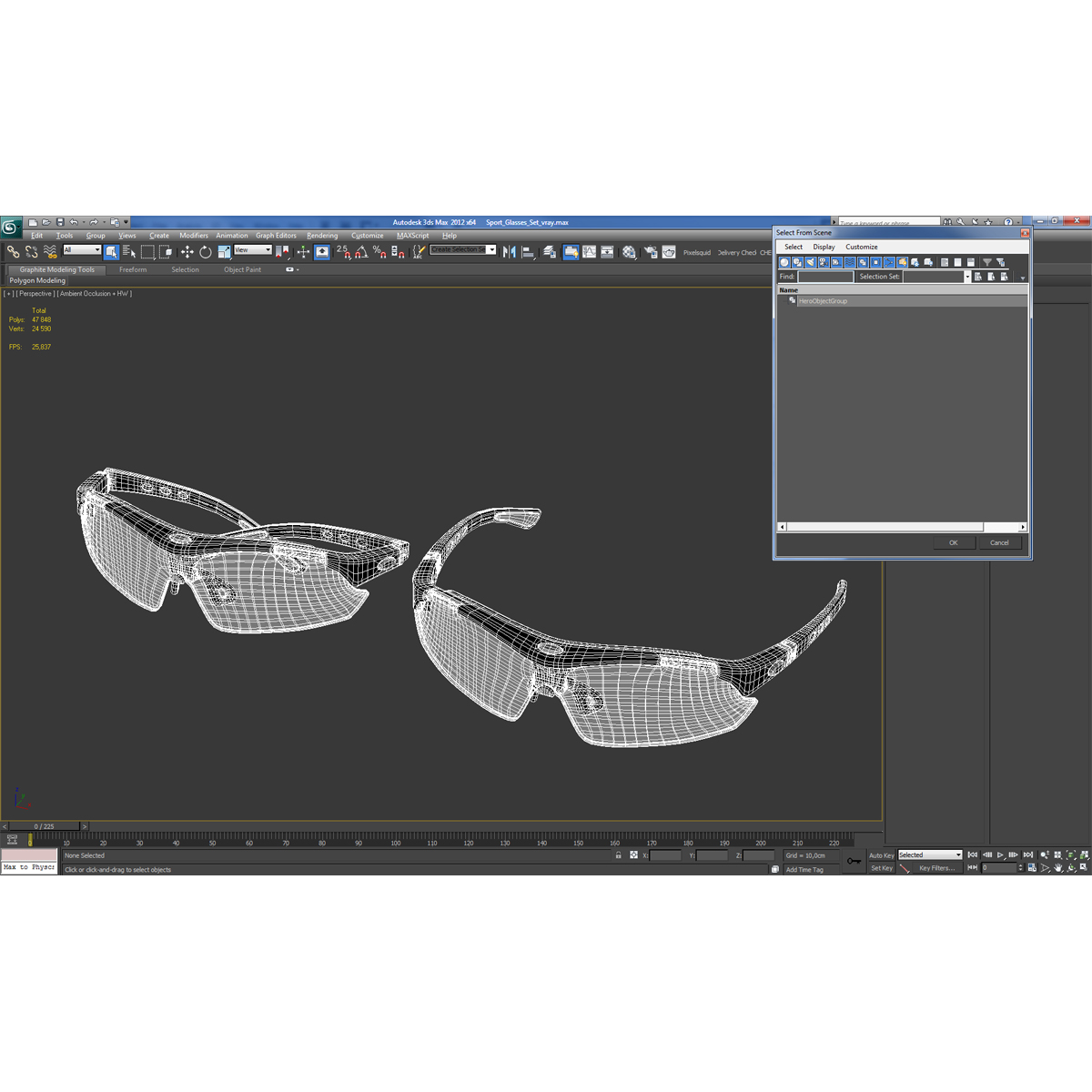 Sport Glasses Set 3D