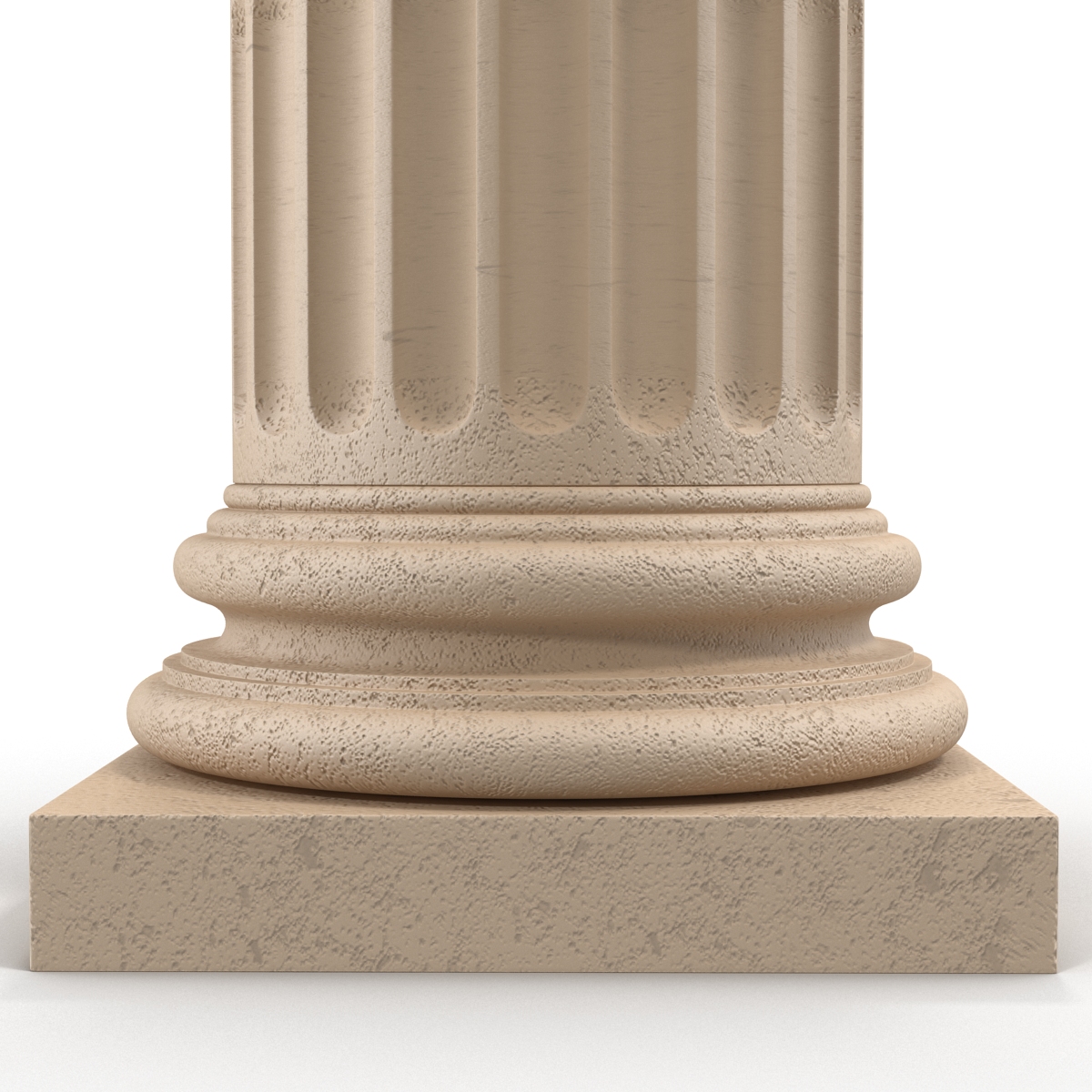 Ionic Order Column Pedestal 3D