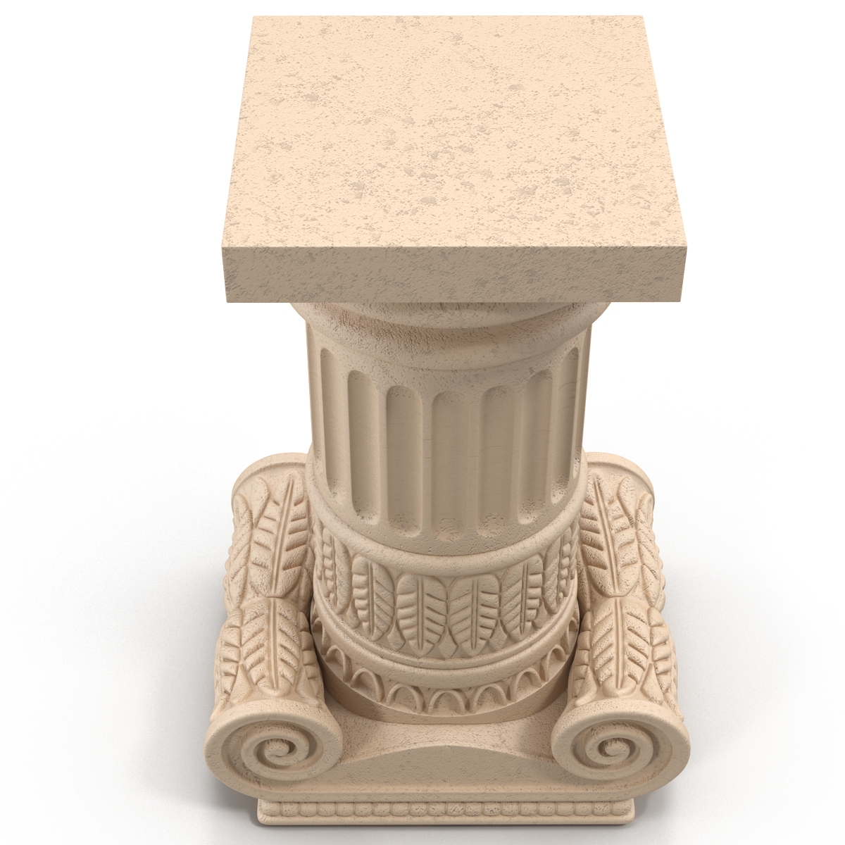 Ionic Order Column Pedestal 3D